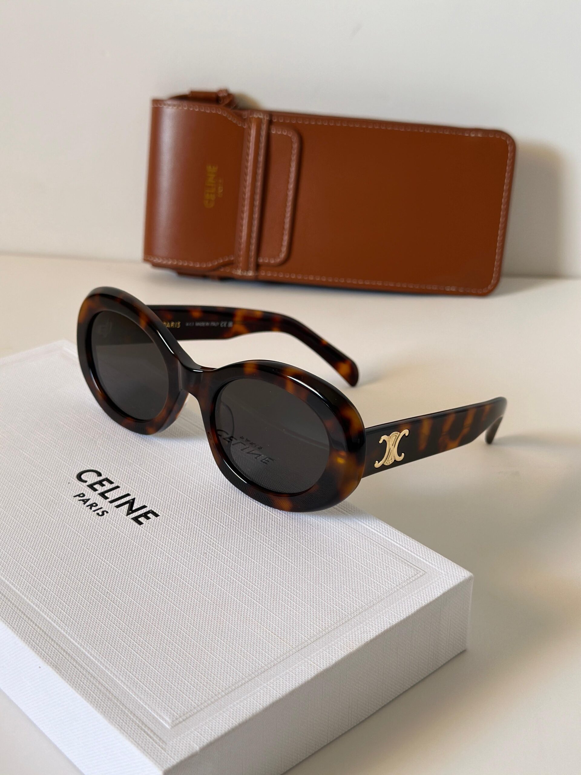 CELINE Triomphe round sunglassesc - Image 2
