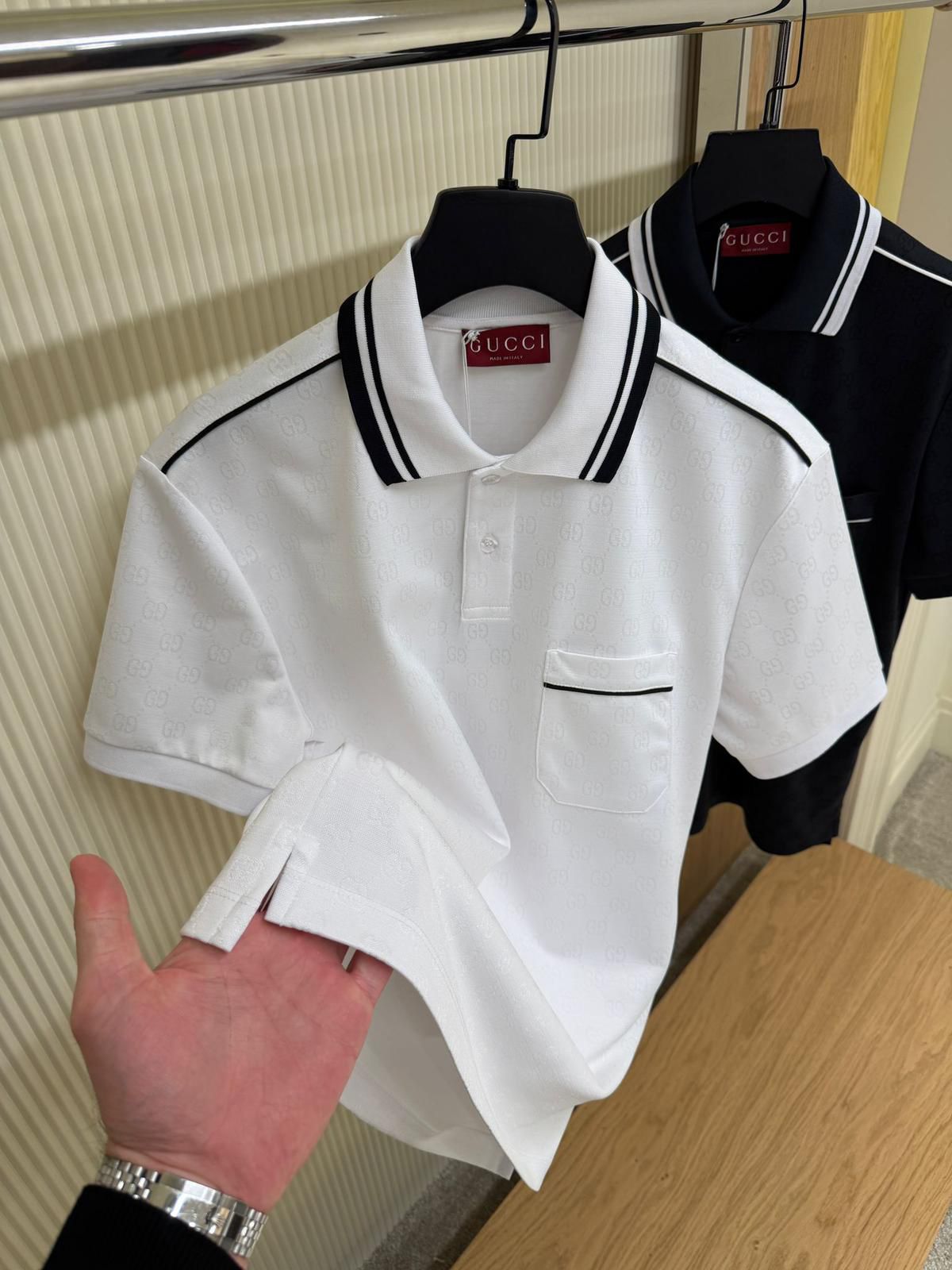 Gucci Brown GG Polo Shirt - Image 4