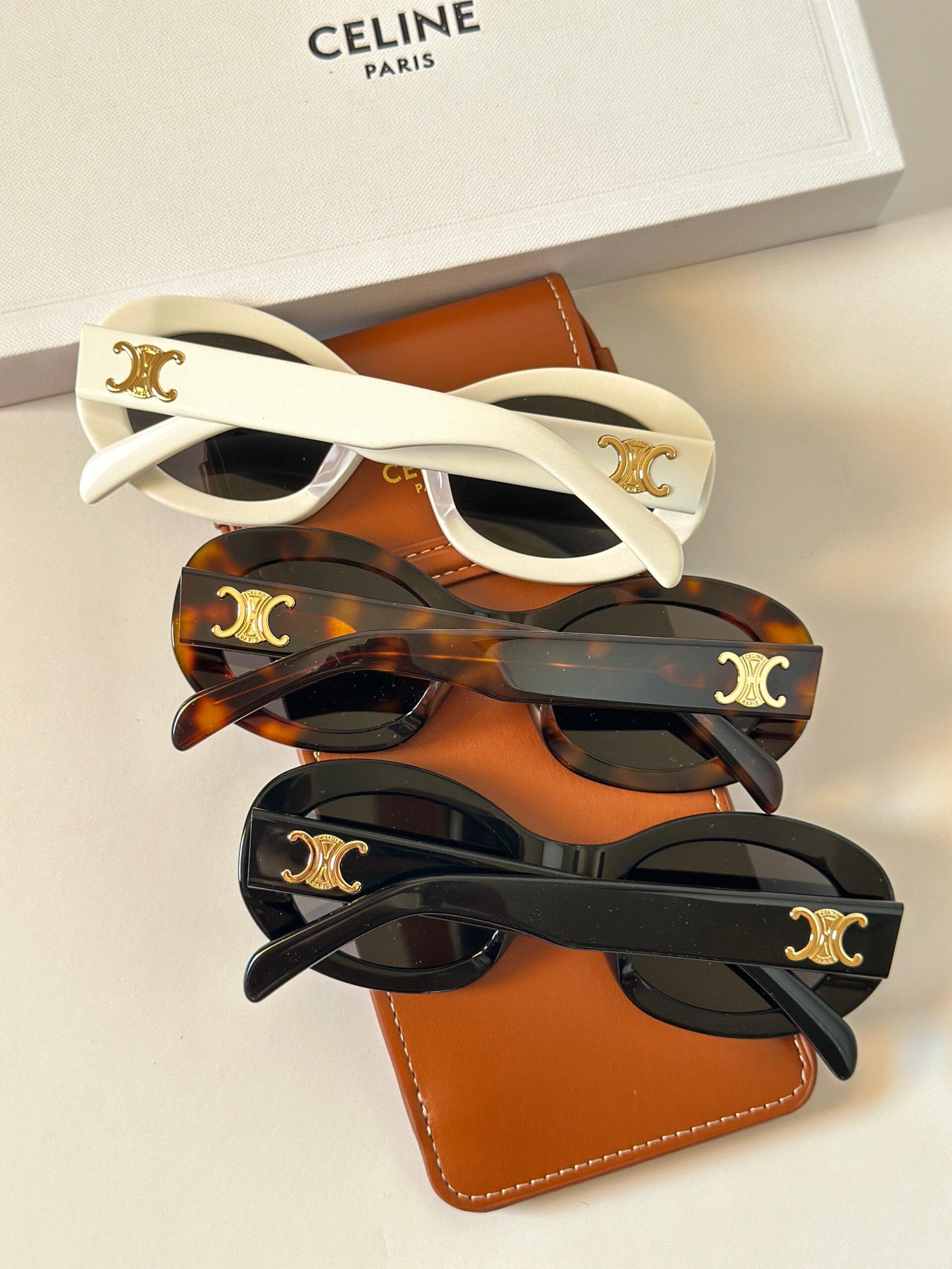 CELINE Triomphe round sunglassesc - Image 4
