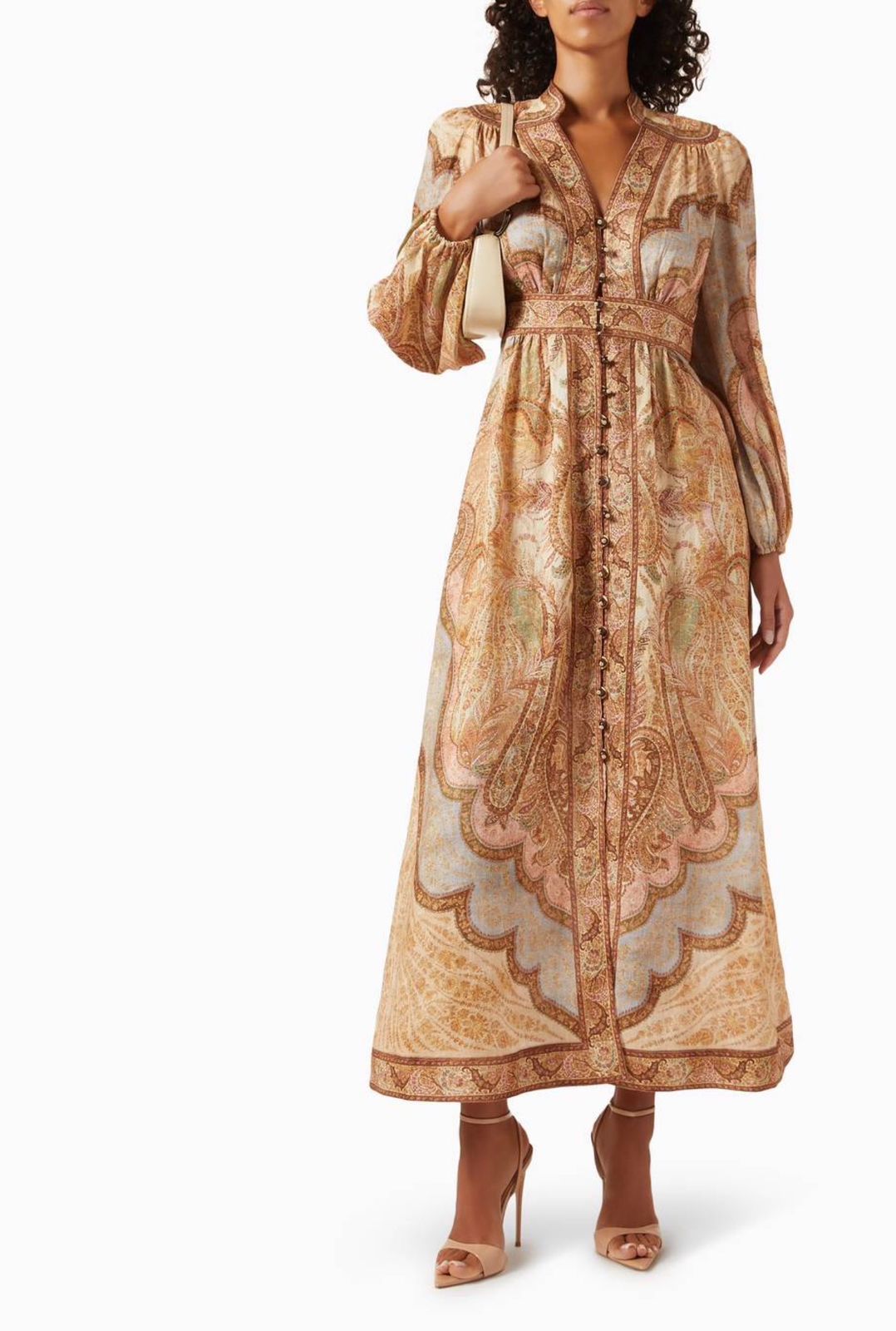 ZIMMERMANN Wanderlust Plunge Midi Dress