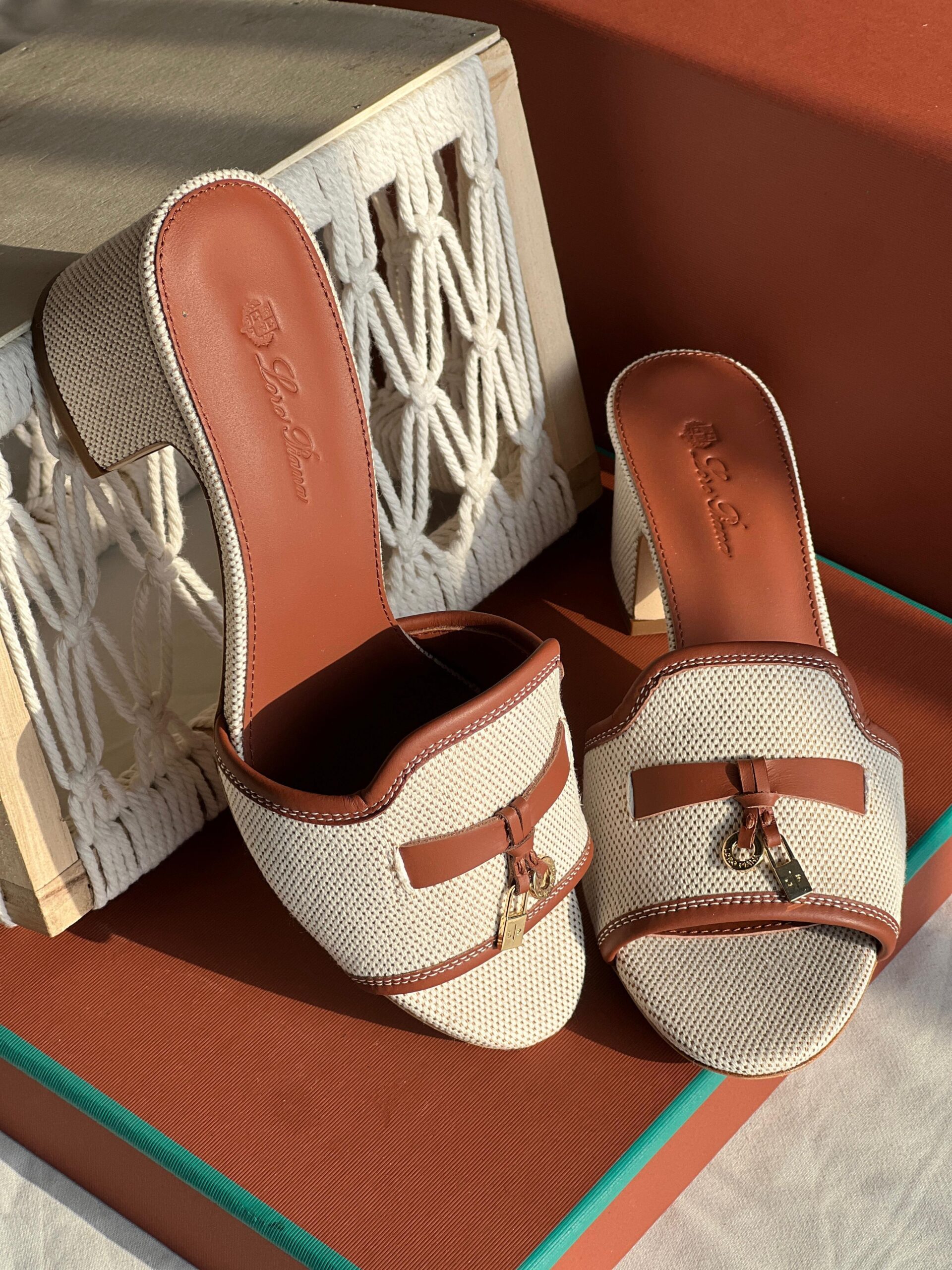 Buy Loro Piana Brown Summer Charms Sandals - Image 2