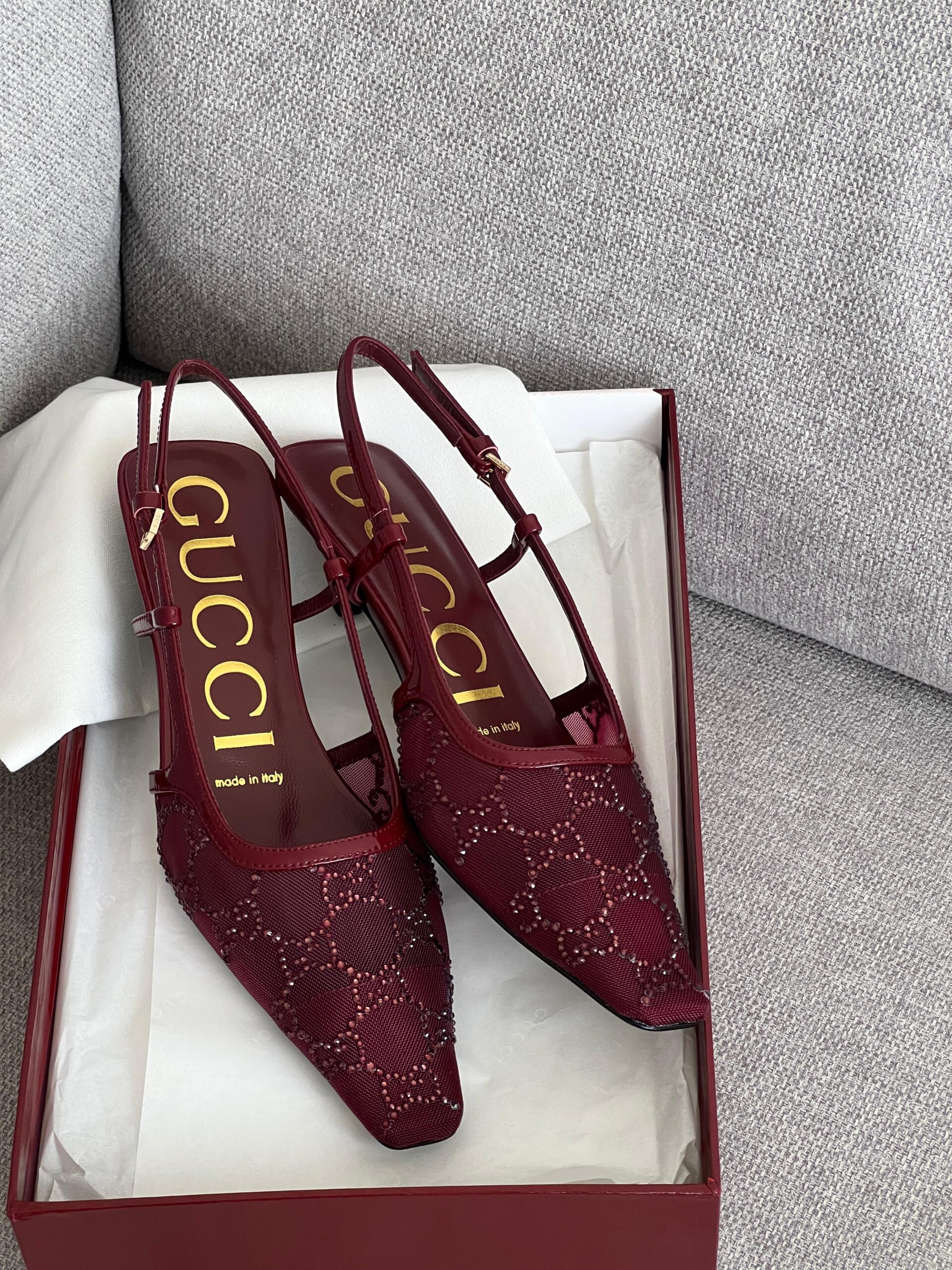 Gucci GG Crystal Slingback - Image 2