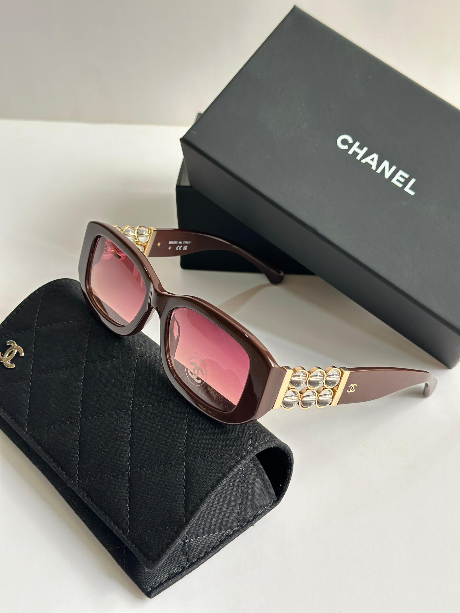 CHANEL Oval Sunglasses - Image 2
