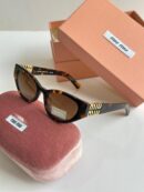 Miu Miu Brown Cat-eye Sunglasses