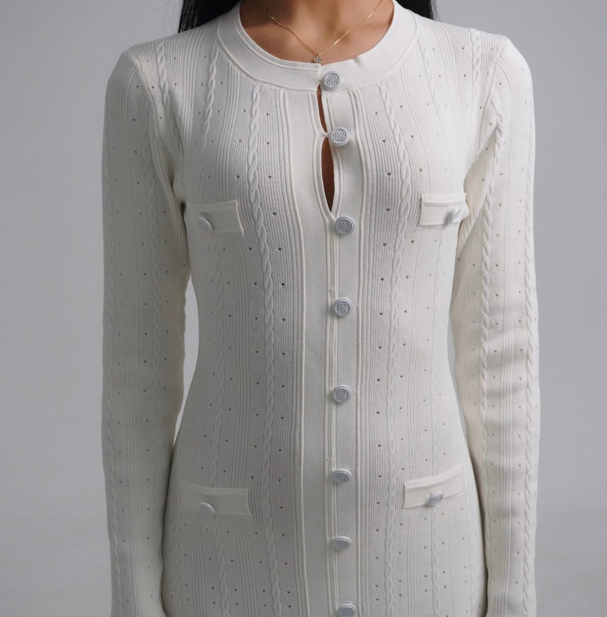 Buy SANDRO Neutral Sabah Midi Dress - Image 2