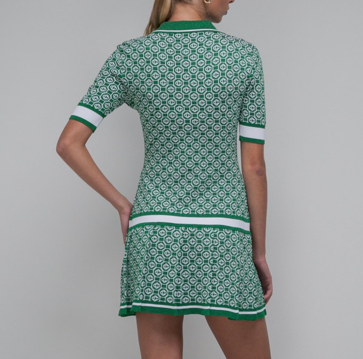 Casablanca - Green logo dress - Image 2