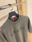 Gucci Distressed logo cotton T-shirt