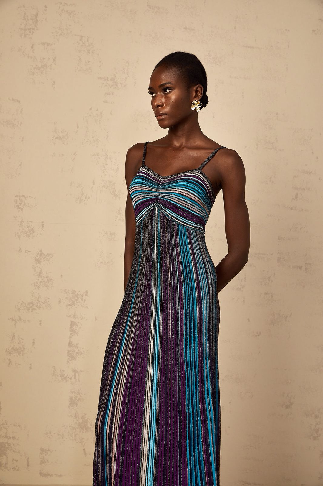 Missoni Blue Sequin-embellished Sleeveless Maxi dress - Image 2