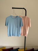 Short-Sleeved Fitted Sweater