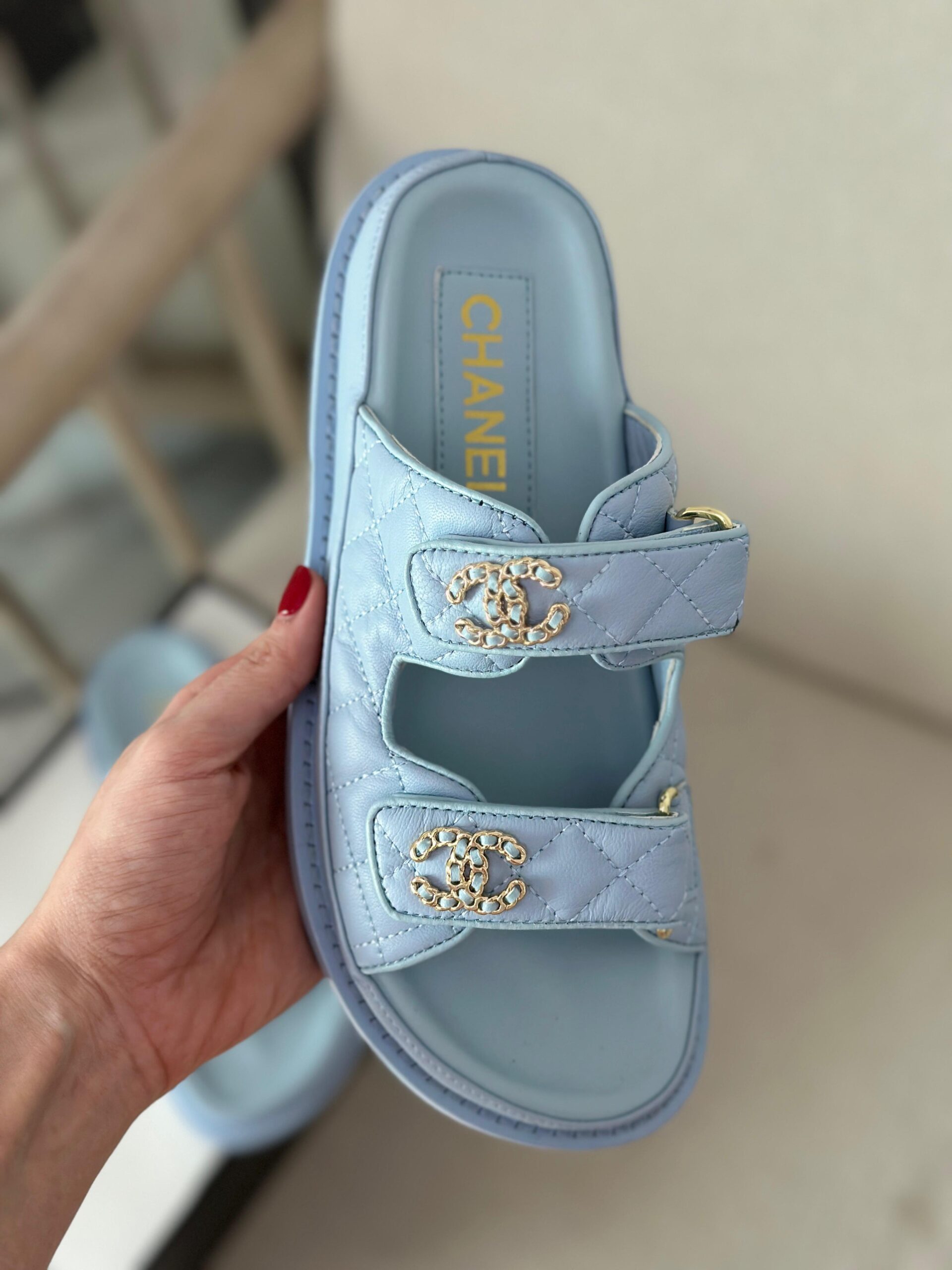Chanel Lambskin sandals - Image 6