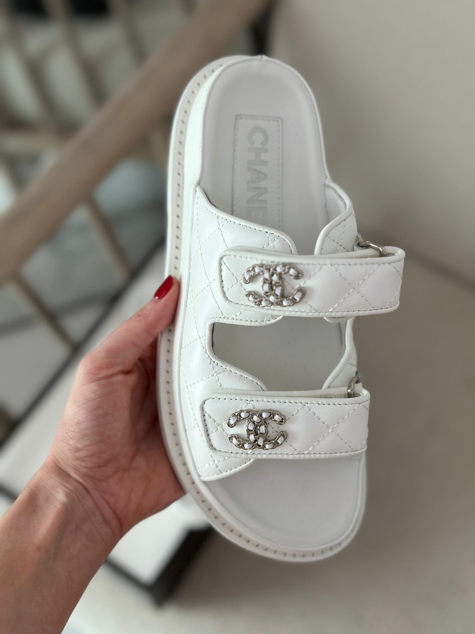 Chanel Lambskin sandals - Image 3