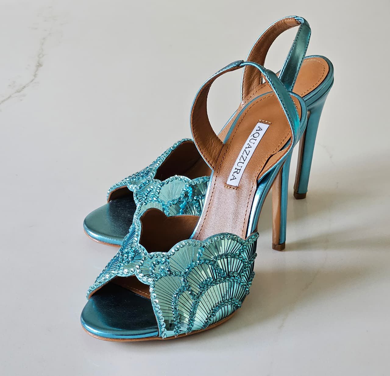 Aquazzura Soir 105 Sandals - Image 12