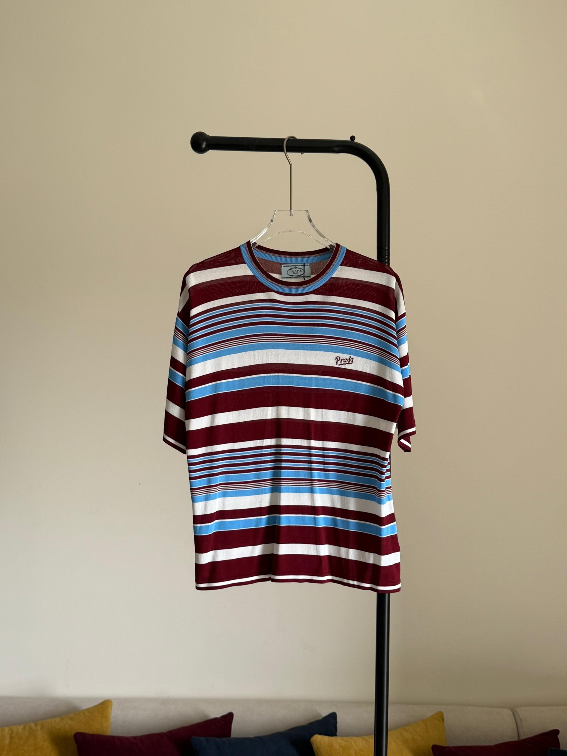 Prada Striped crew-neck T-shirt - Image 3