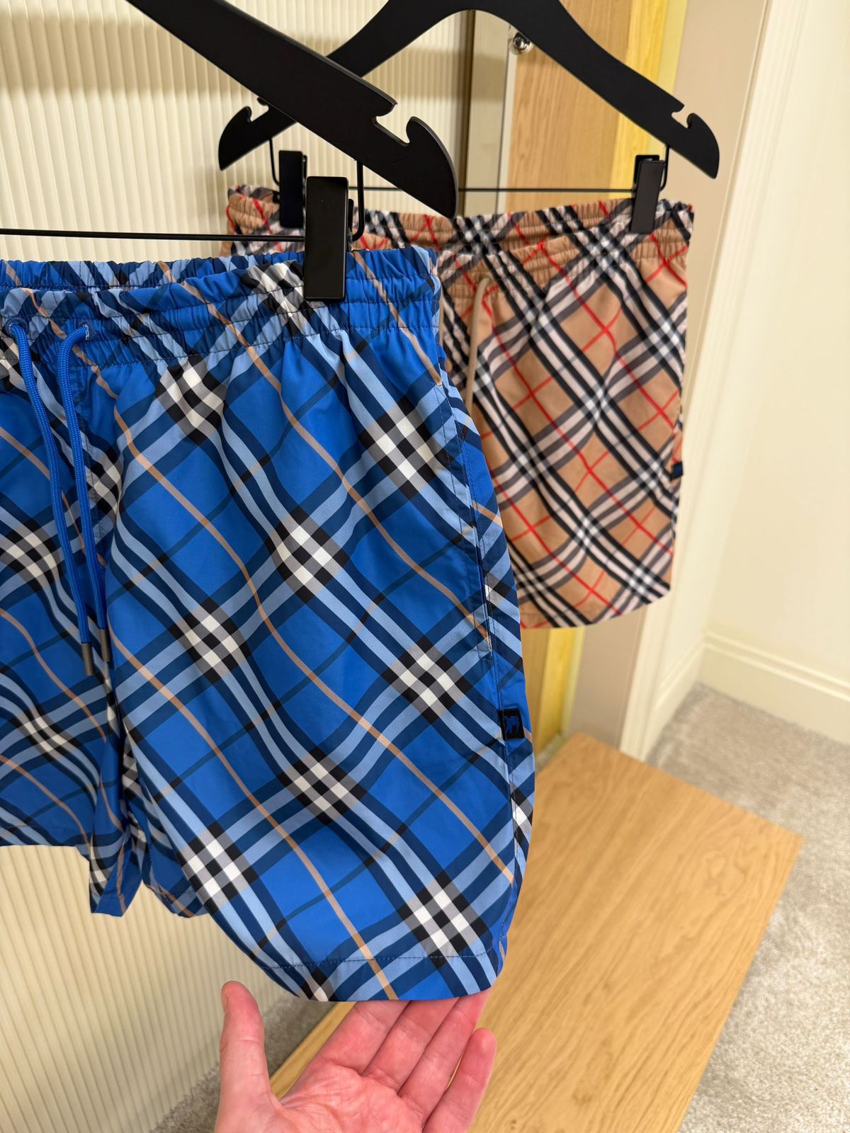 Burberry Neutral Logo Appliqué Vintage Shorts - Image 3