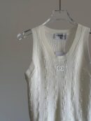 Chanel White Knit Tank Top