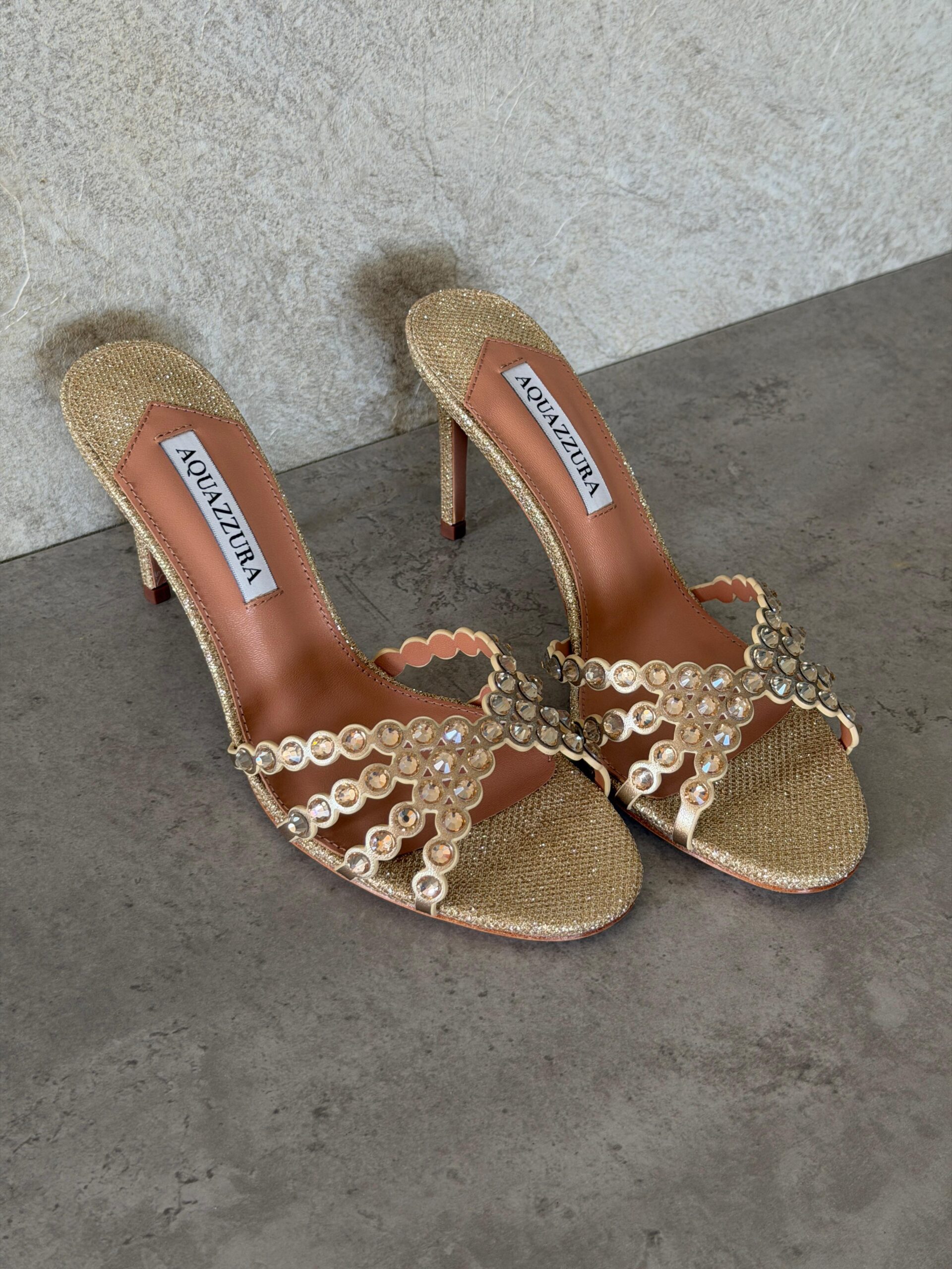 Aquazzura Embellished Tequila Mules 75 - Image 3