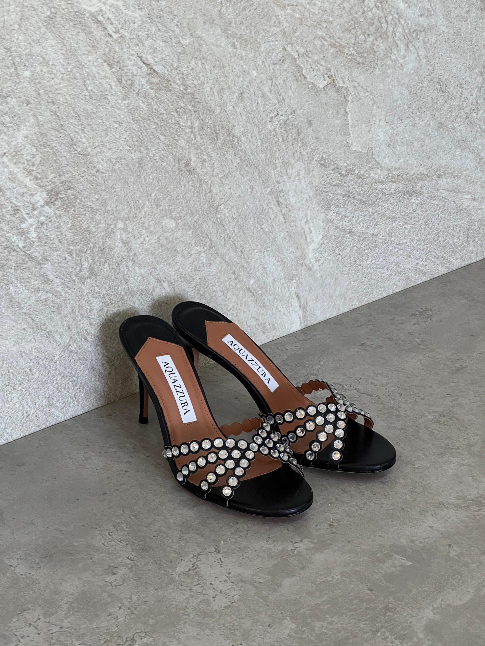 Aquazzura Embellished Tequila Mules 75 - Image 4