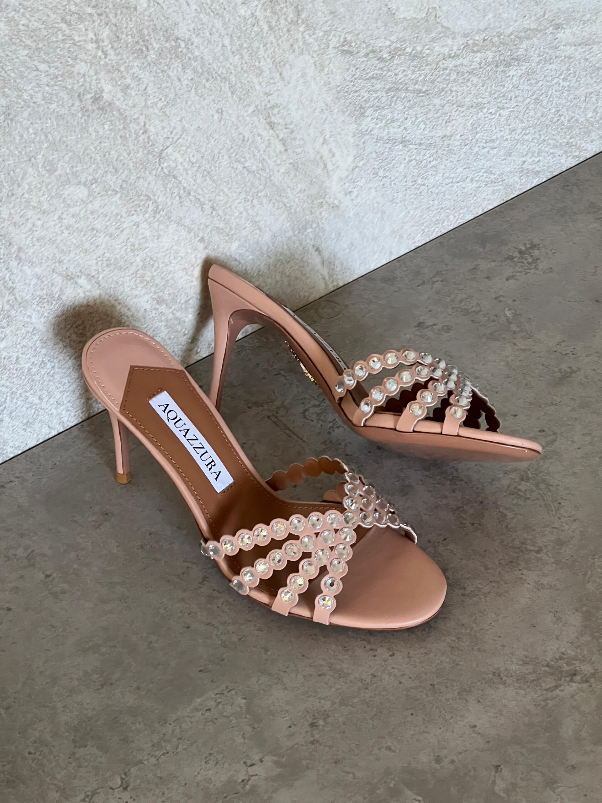 Aquazzura Embellished Tequila Mules 75 - Image 26