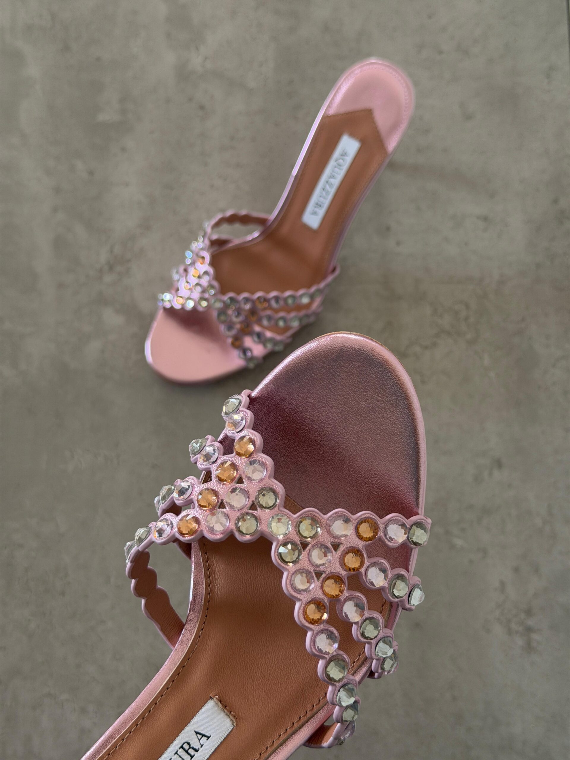 Aquazzura Embellished Tequila Mules 75 - Image 16