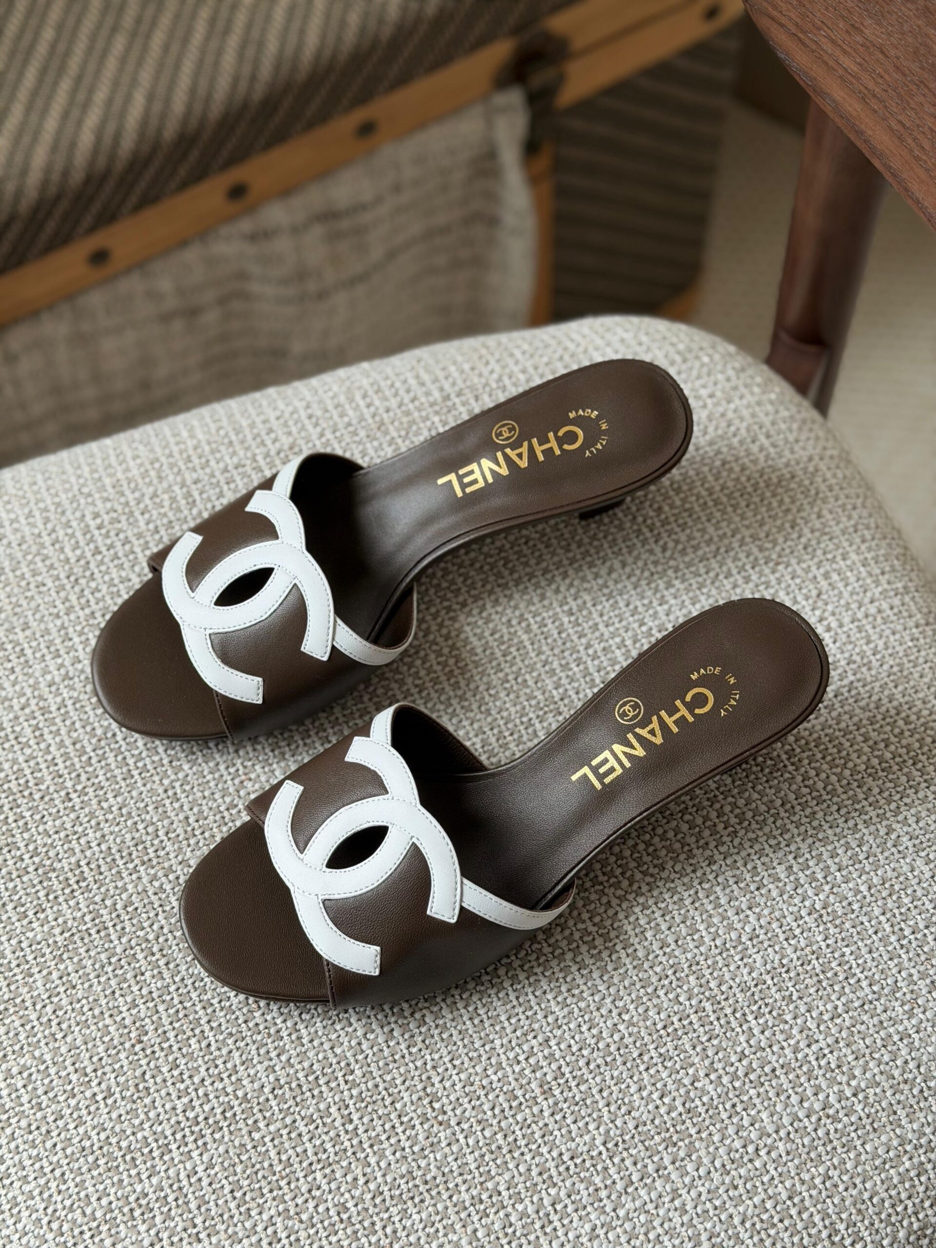 Chanel Lambskin Sandals - Image 14