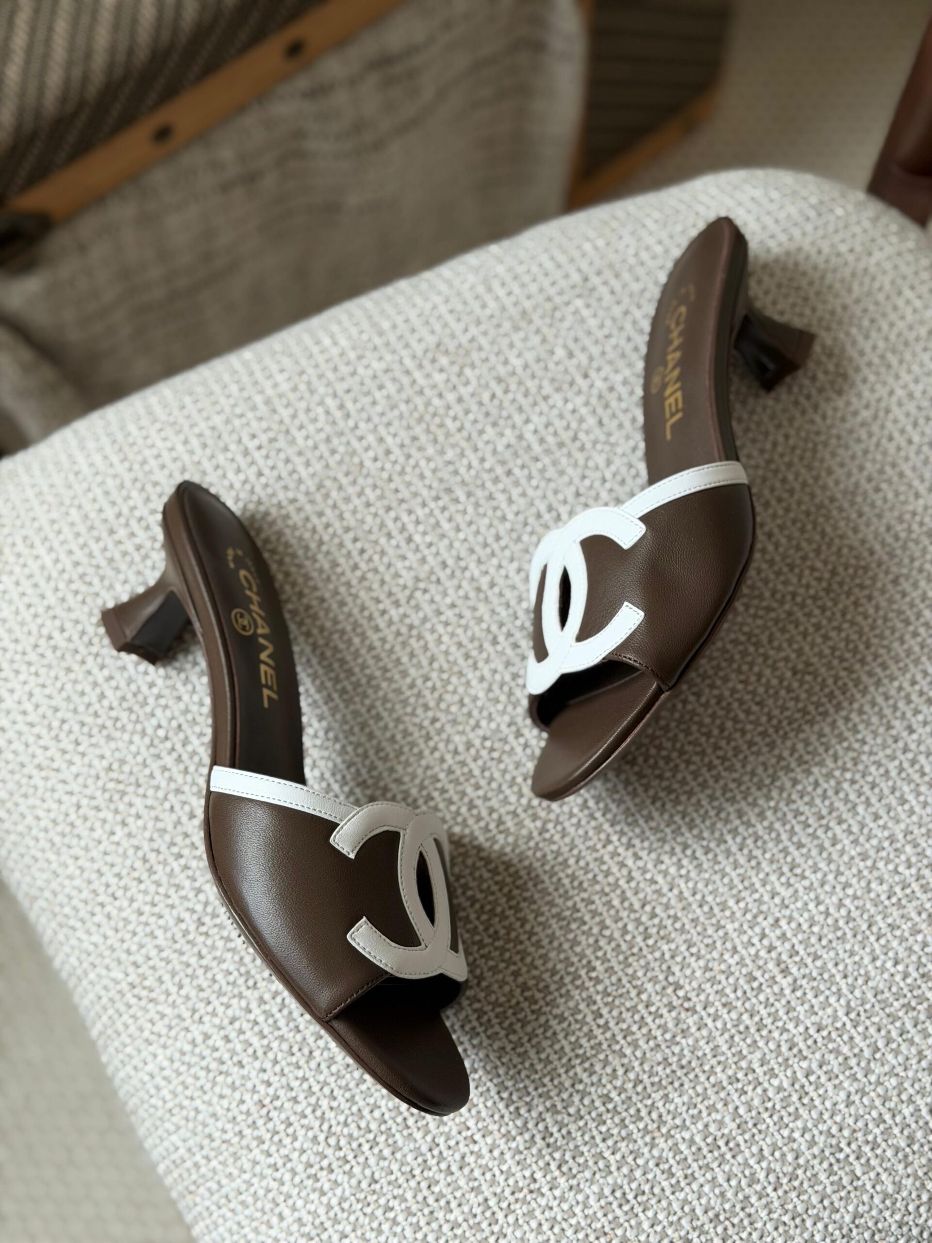 Chanel Lambskin Sandals - Image 12