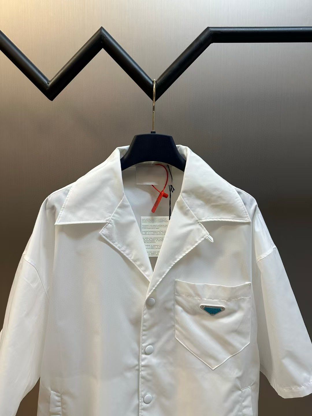 Prada triangle-logo Bowling Shirt - Image 3