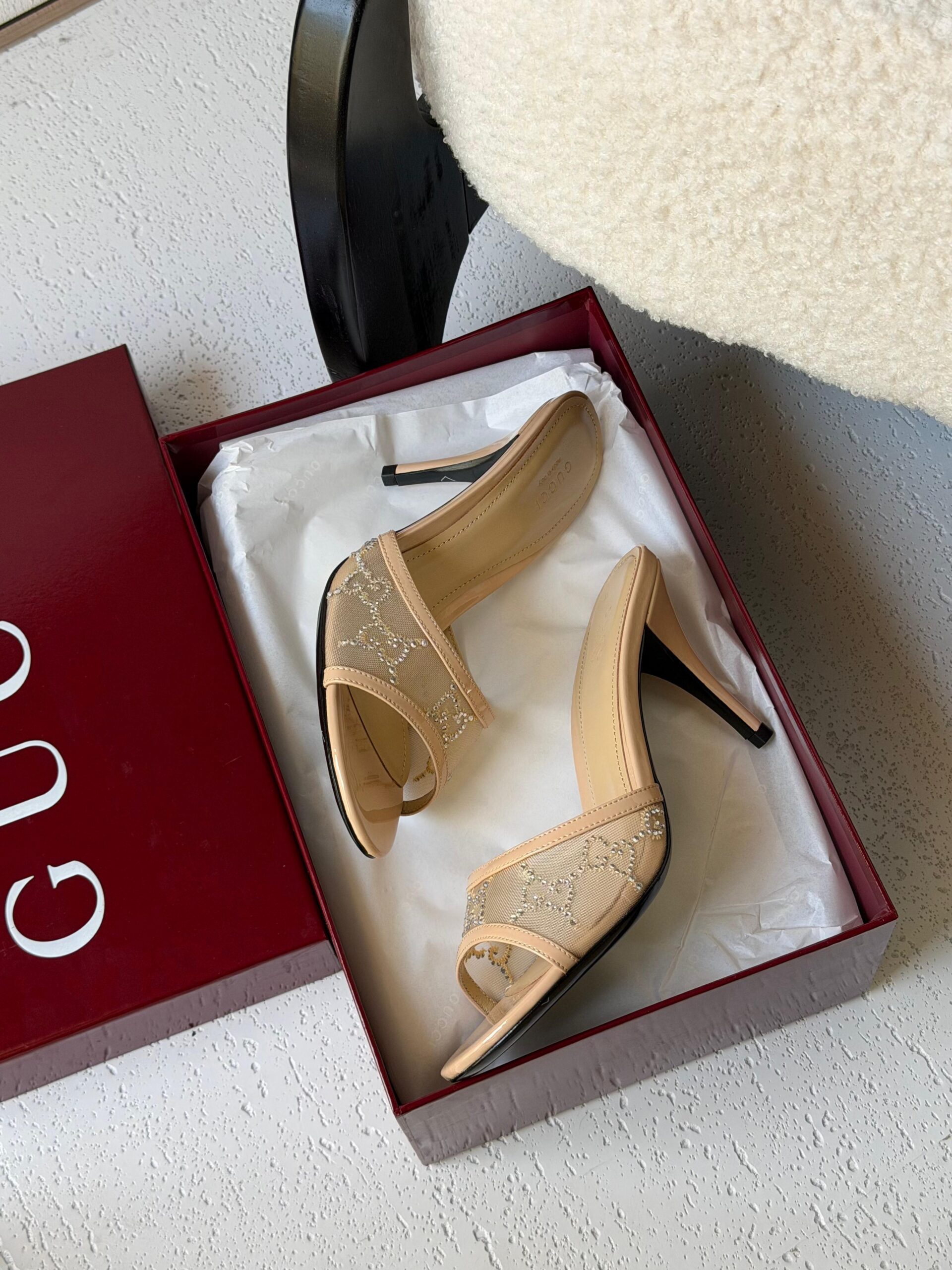 Gucci GG crystal sandals - Image 5