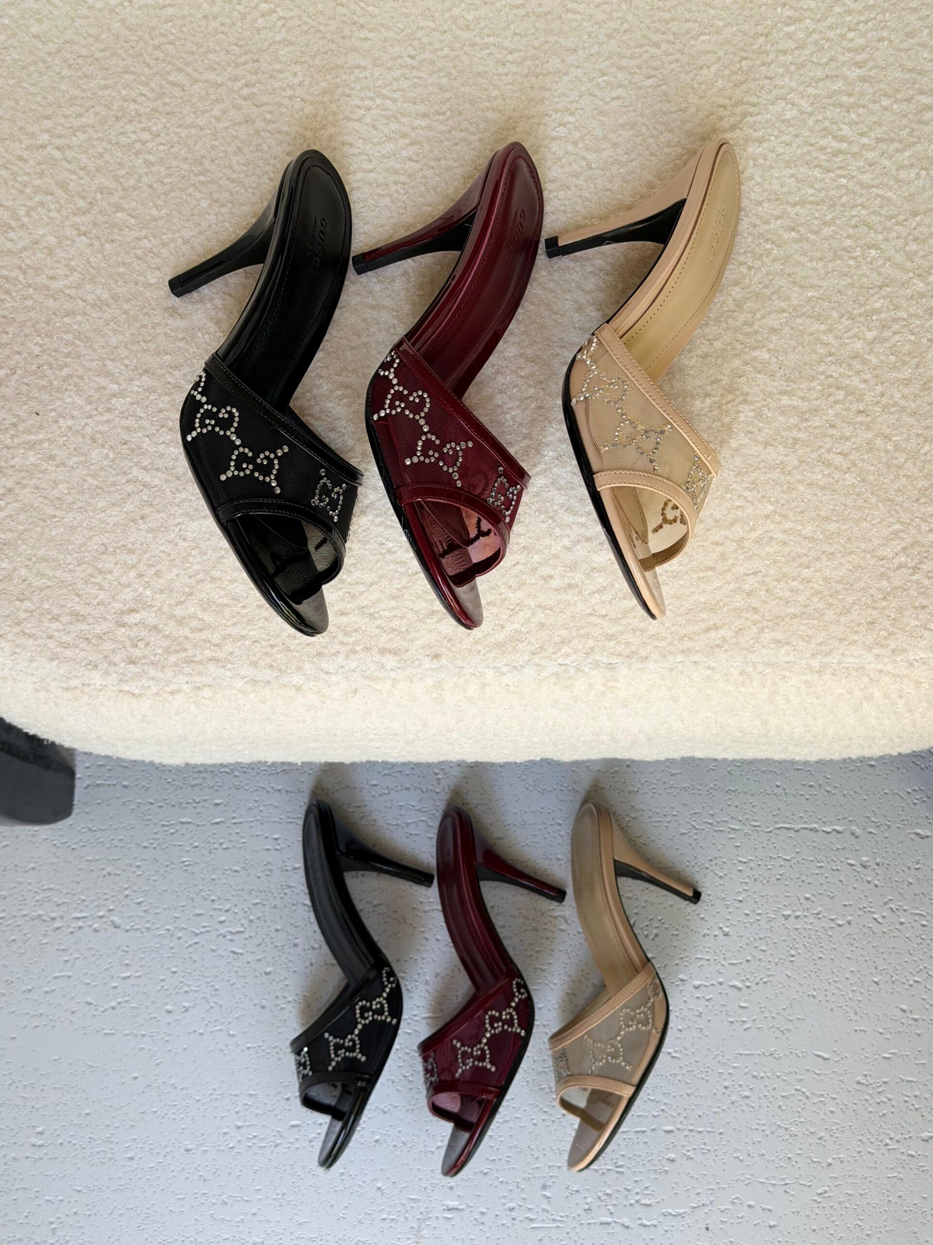 Gucci GG crystal sandals - Image 4