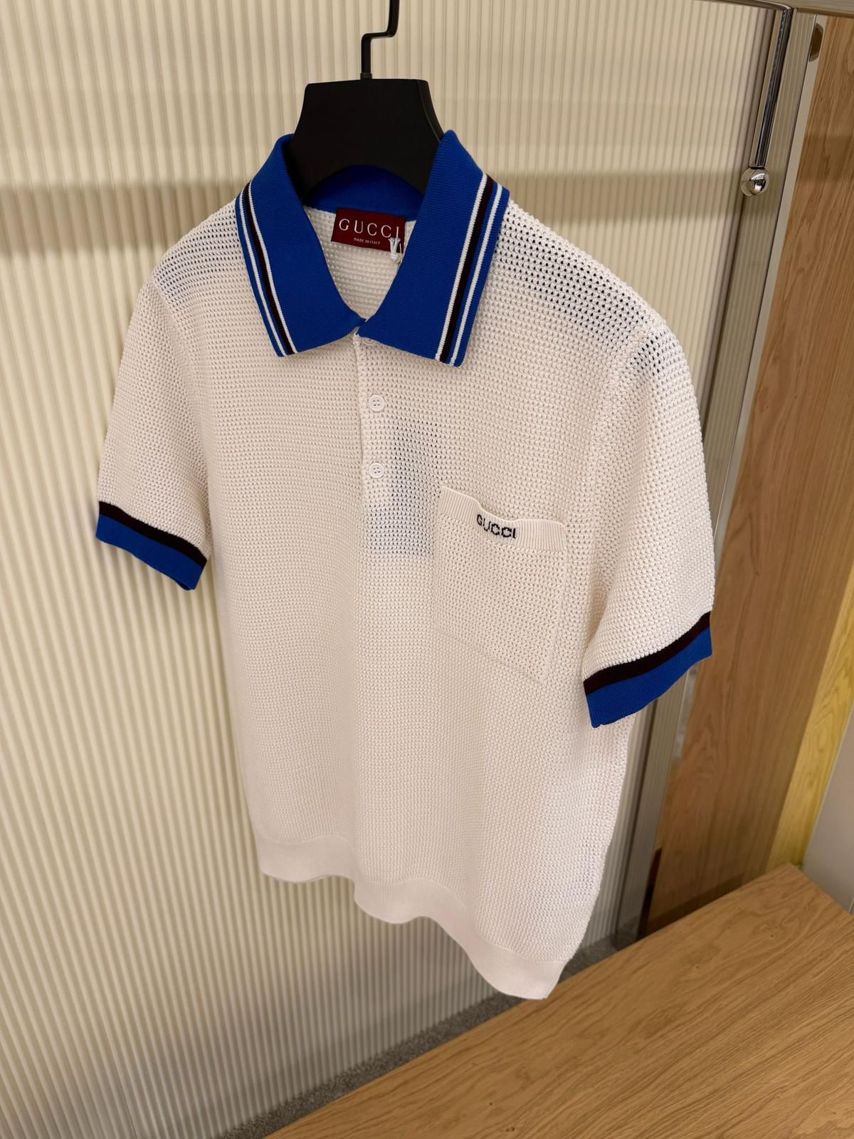 Gucci waffle-knit Cotton Polo Shirt - Image 5