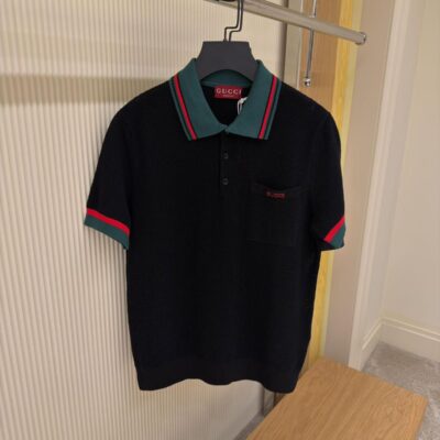 Gucci waffle-knit Cotton Polo Shirt
