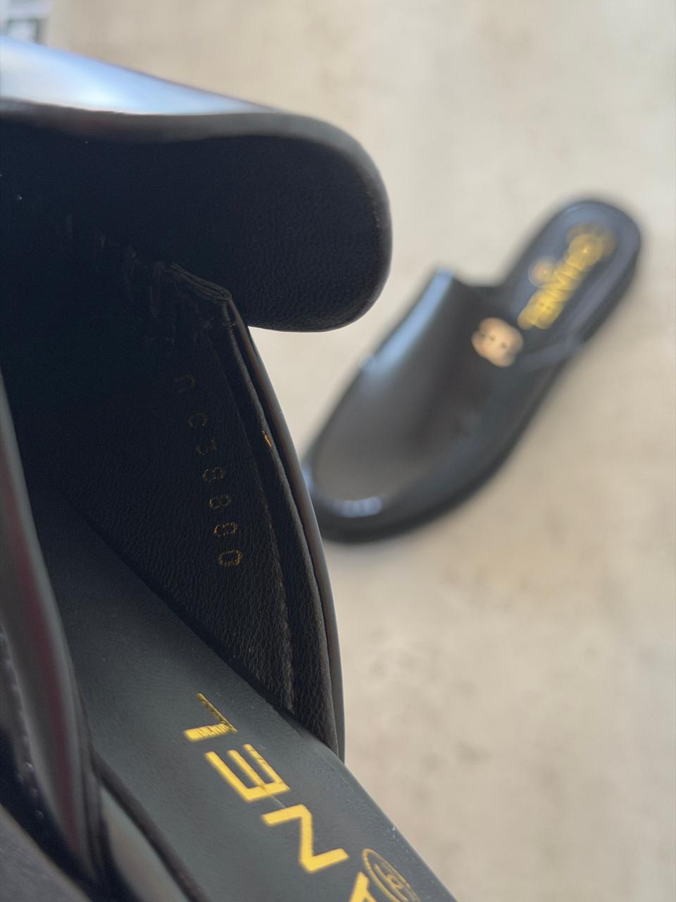 Chanel Mules in Black leather - Image 2