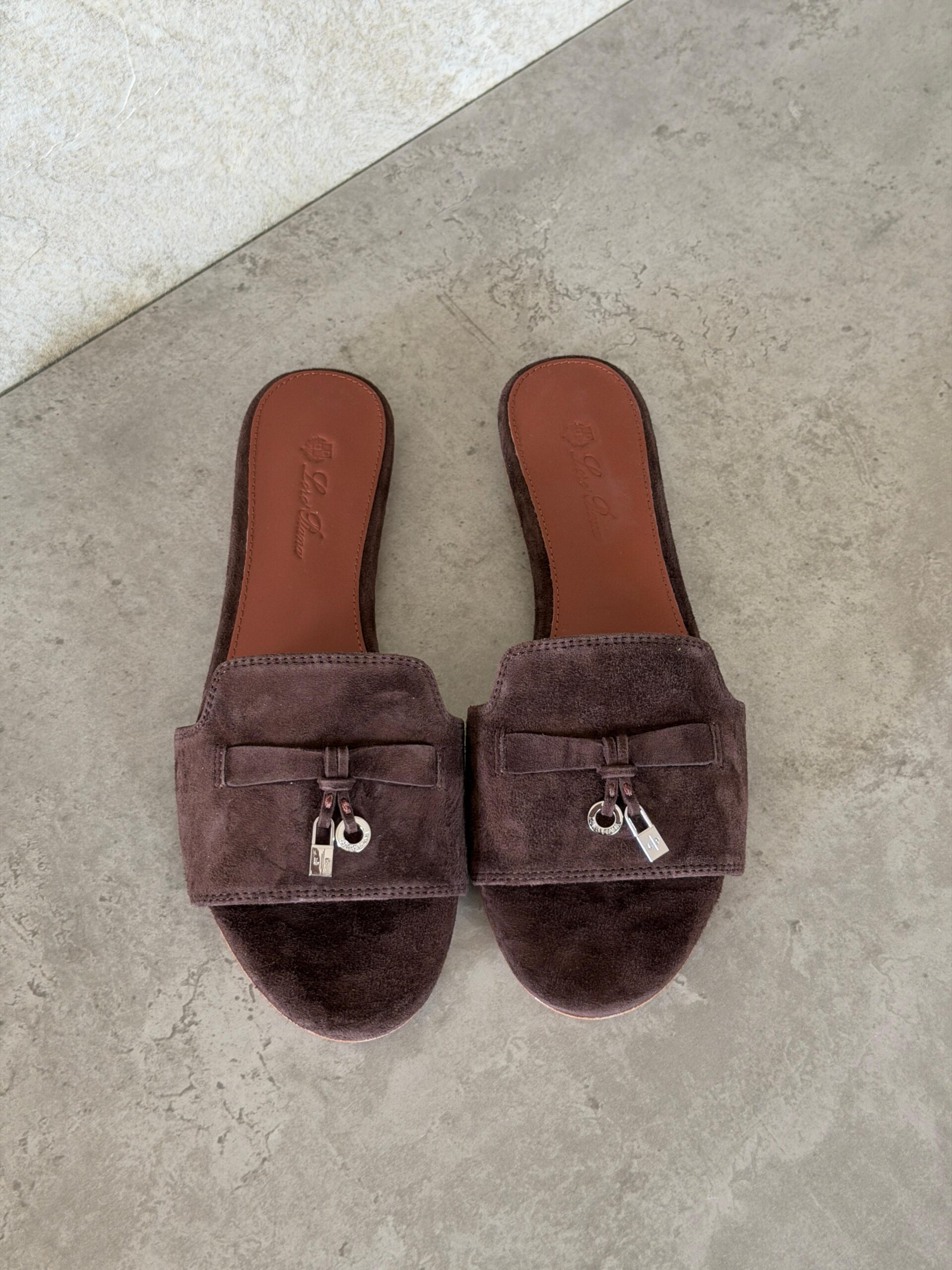 Buy Loro Piana brown Summer Charms Flats - Image 4