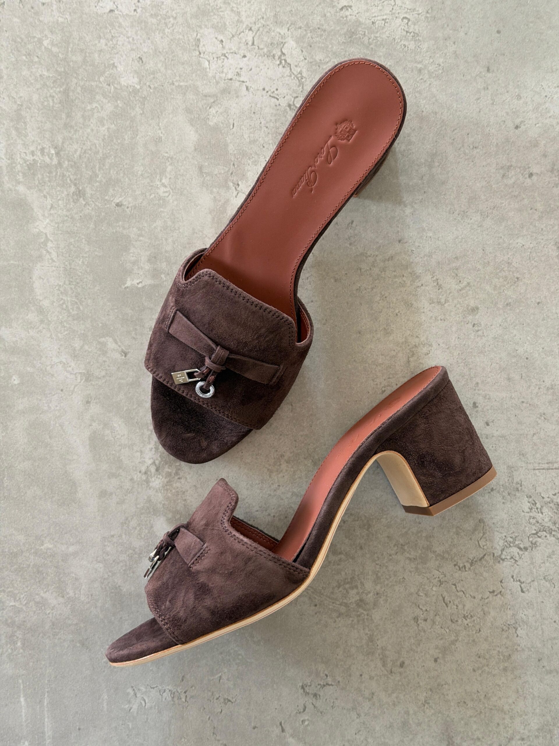 Loro Piana Summer Charms 55 Mule Sandals in Suede Goatskin - Image 10
