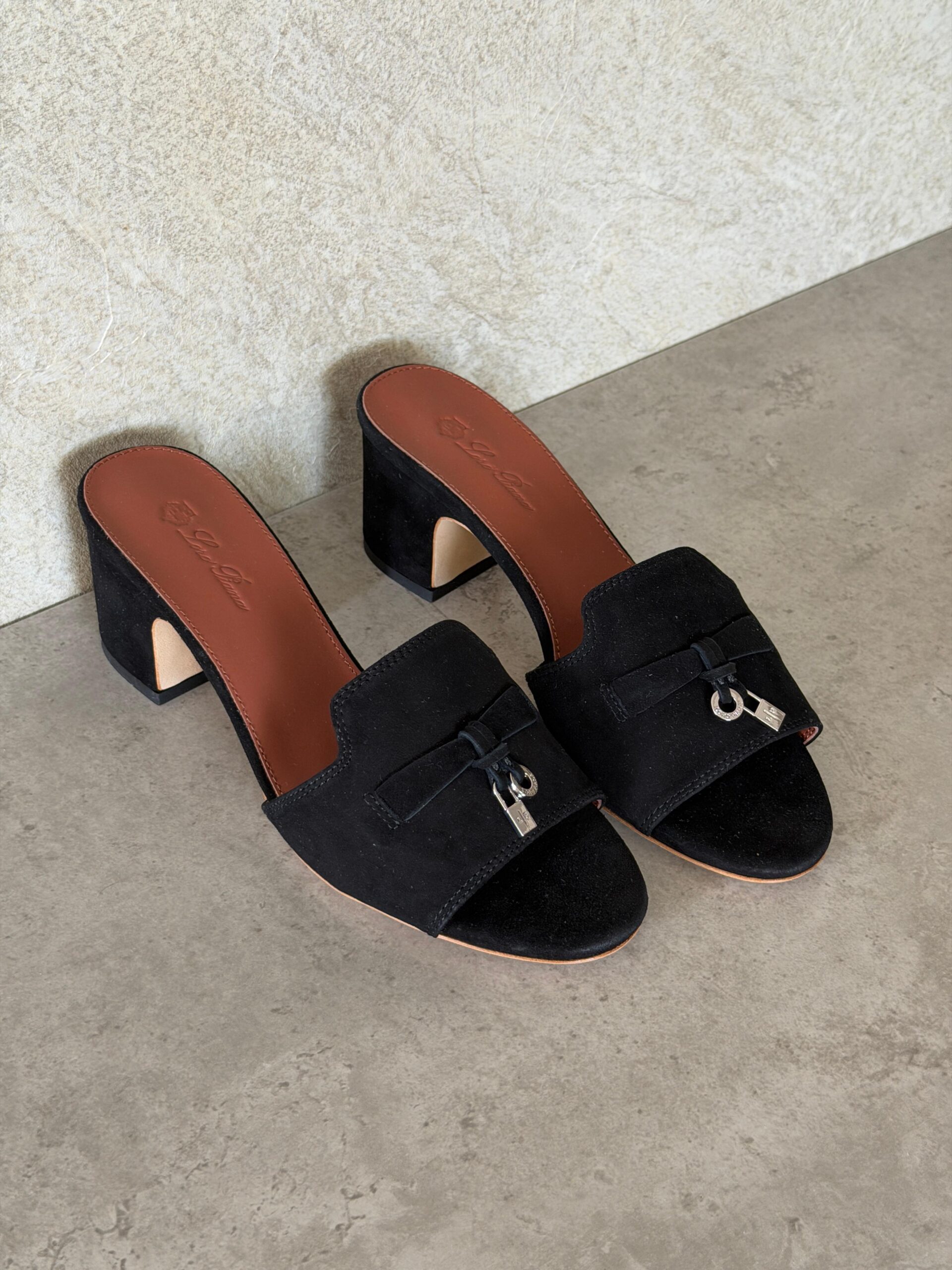 Loro Piana Summer Charms 55 Mule Sandals in Suede Goatskin - Image 5