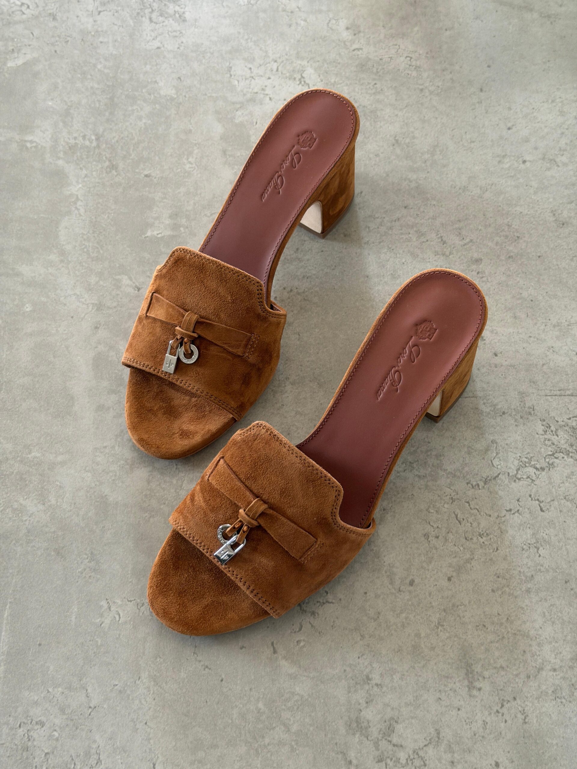 Loro Piana Summer Charms 55 Mule Sandals in Suede Goatskin - Image 34
