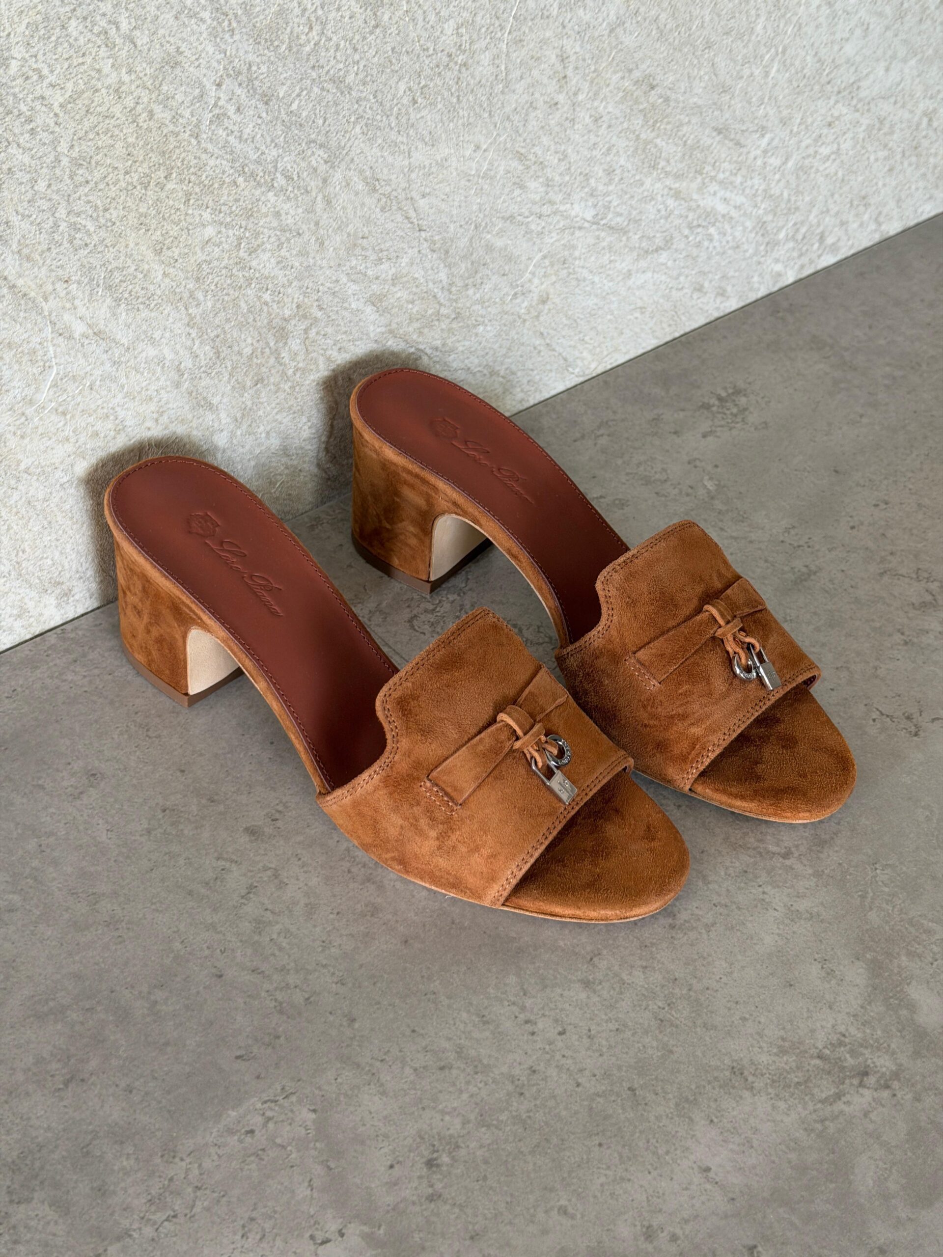 Loro Piana Summer Charms 55 Mule Sandals in Suede Goatskin - Image 20