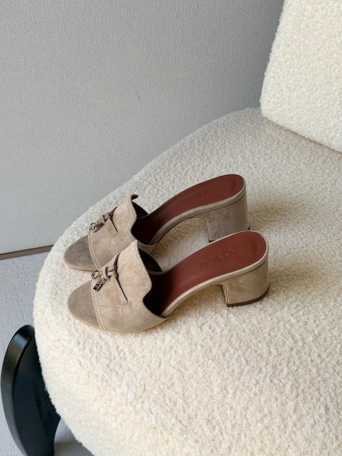 Loro Piana Summer Charms 55 Mule Sandals in Suede Goatskin - Image 39