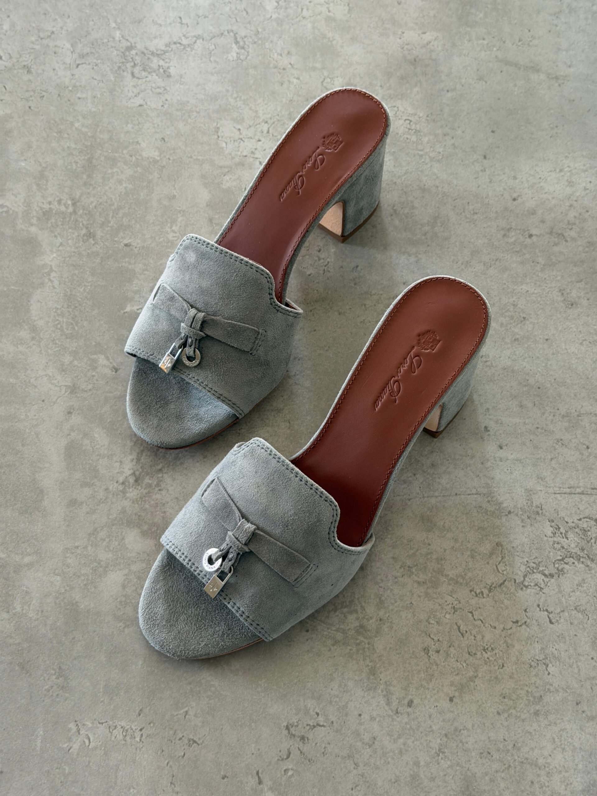 Loro Piana Summer Charms 55 Mule Sandals in Suede Goatskin - Image 22