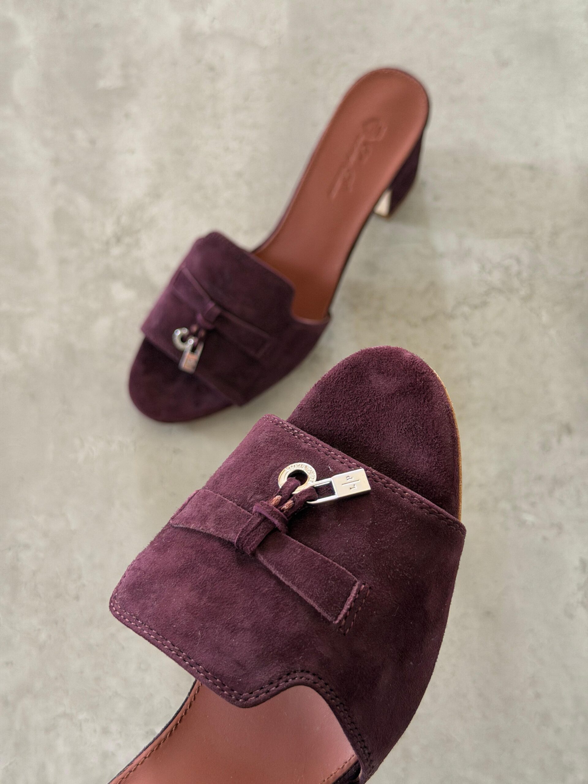 Loro Piana Summer Charms 55 Mule Sandals in Suede Goatskin - Image 19