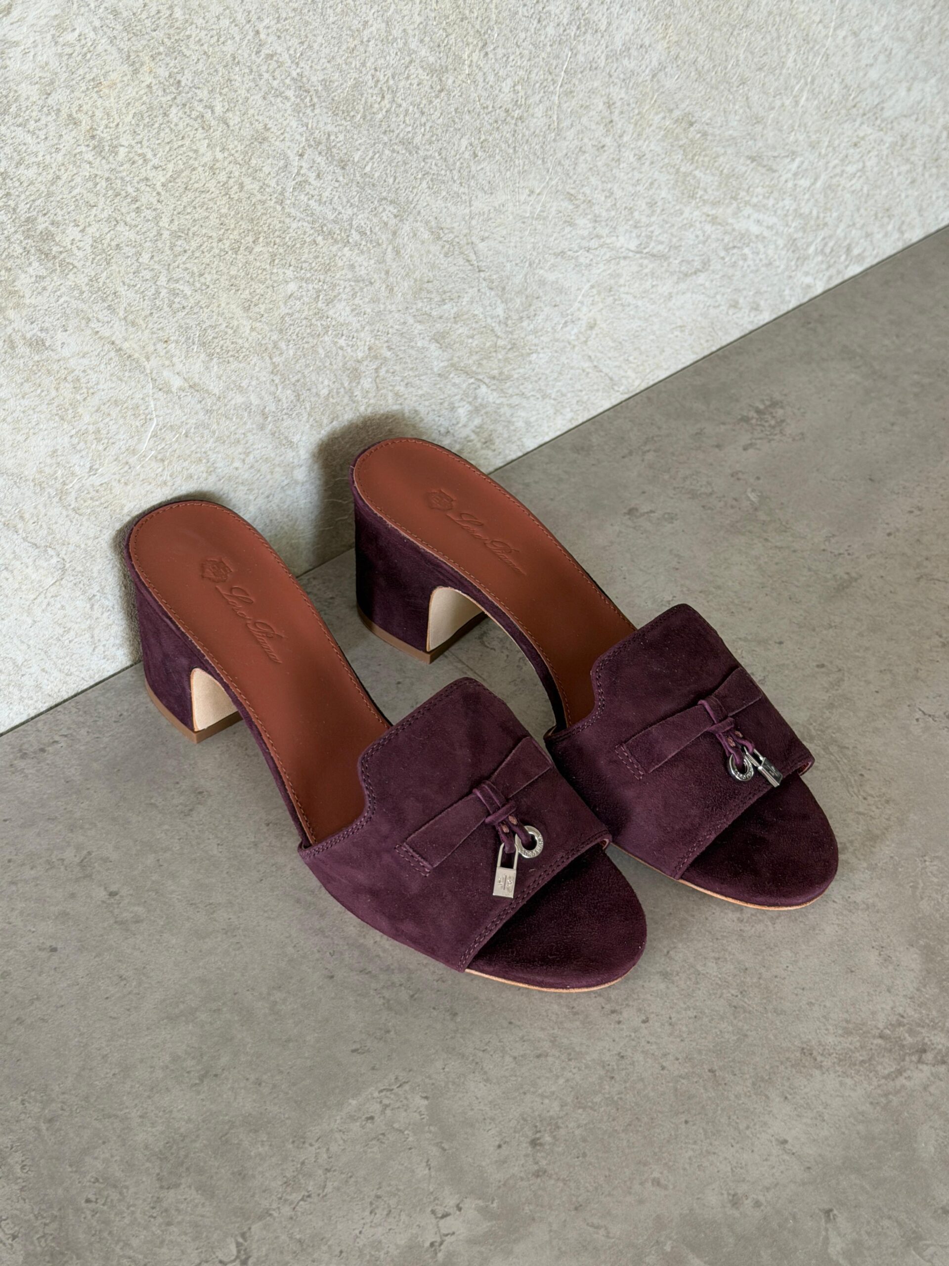 Loro Piana Summer Charms 55 Mule Sandals in Suede Goatskin - Image 29