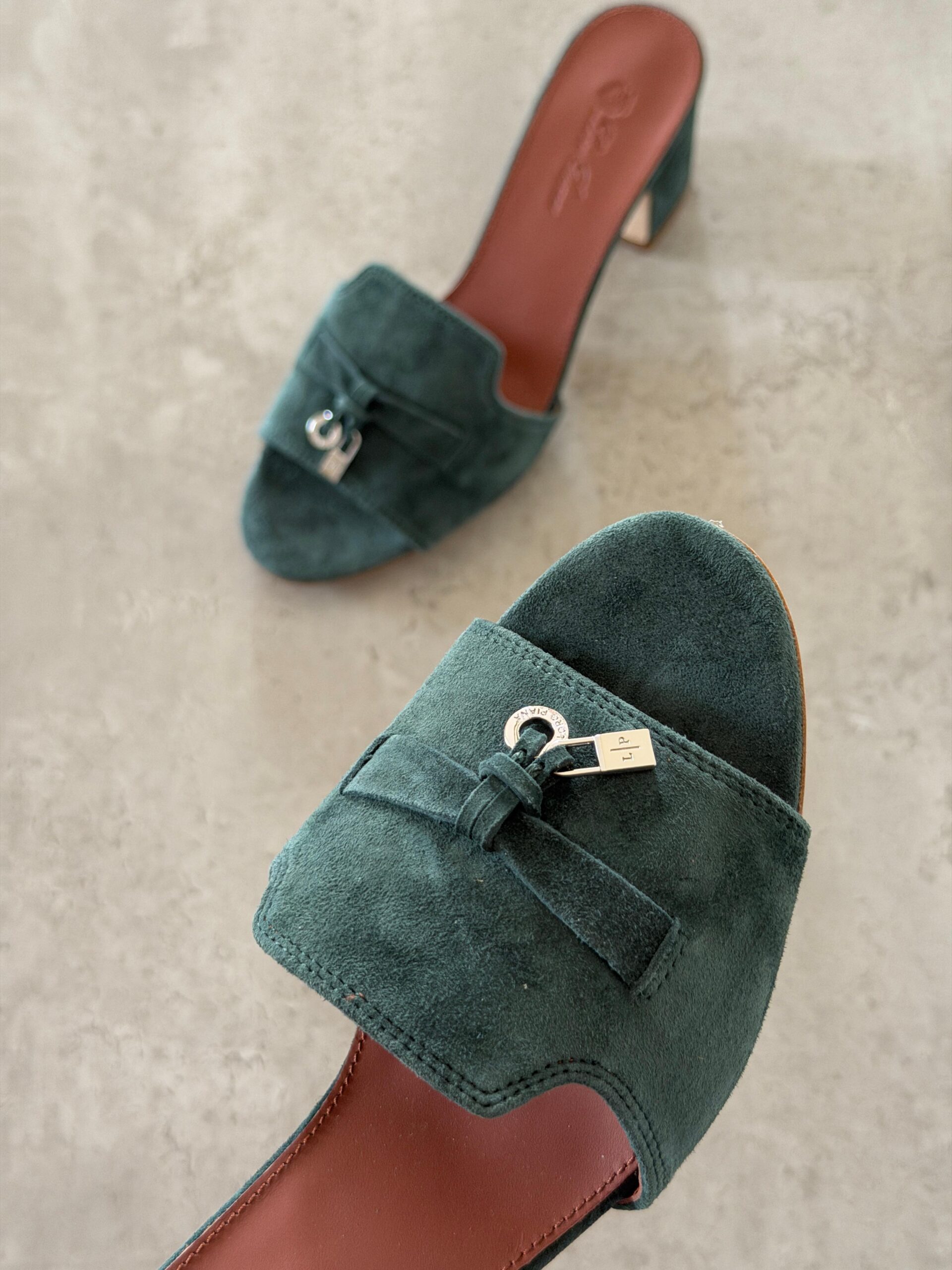Loro Piana Summer Charms 55 Mule Sandals in Suede Goatskin - Image 26