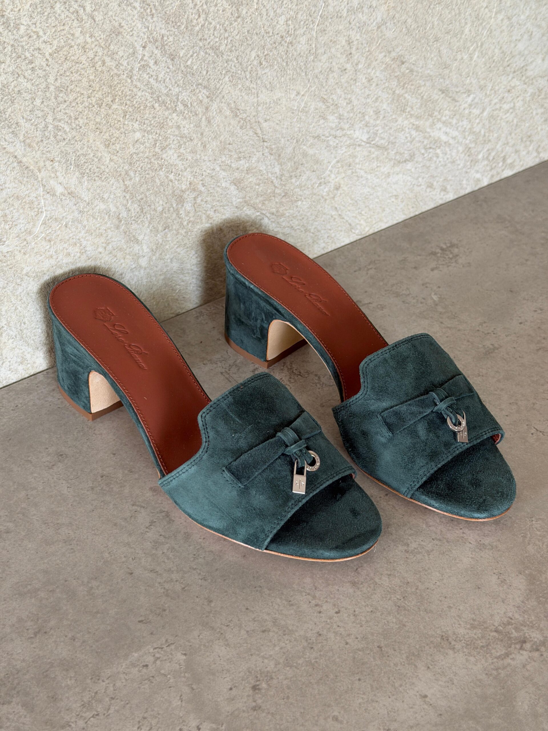 Loro Piana Summer Charms 55 Mule Sandals in Suede Goatskin - Image 12