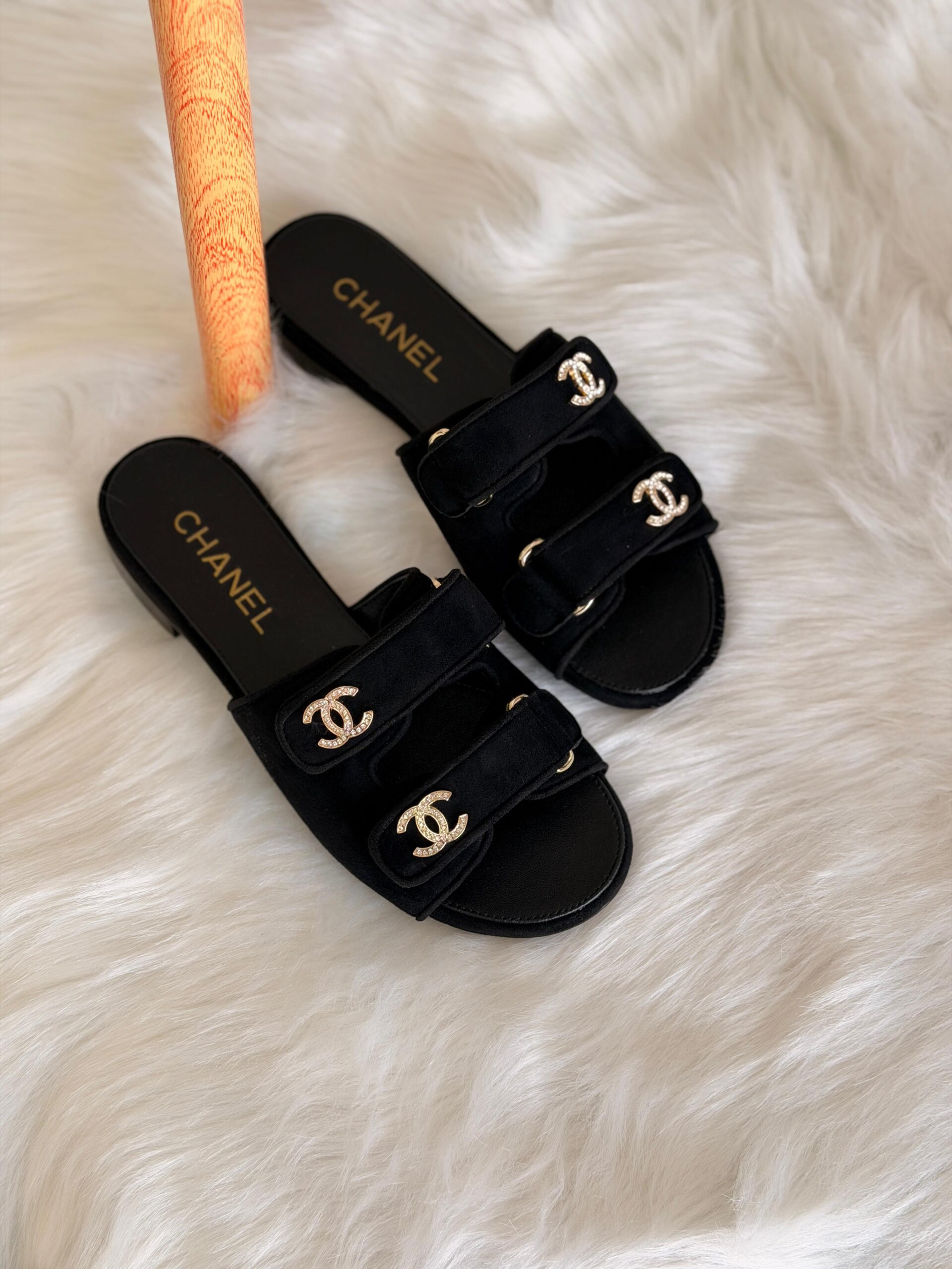 Chanel Mules - Suede kidskin. - Image 3