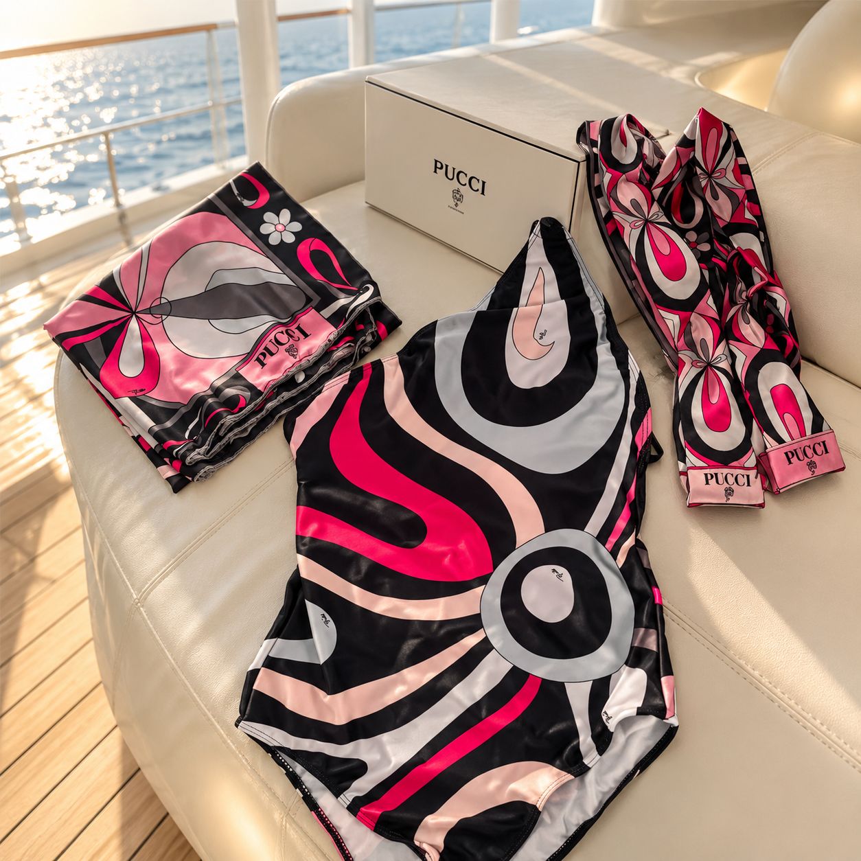 PUCCI Marmo-print Swimsuit - Image 3