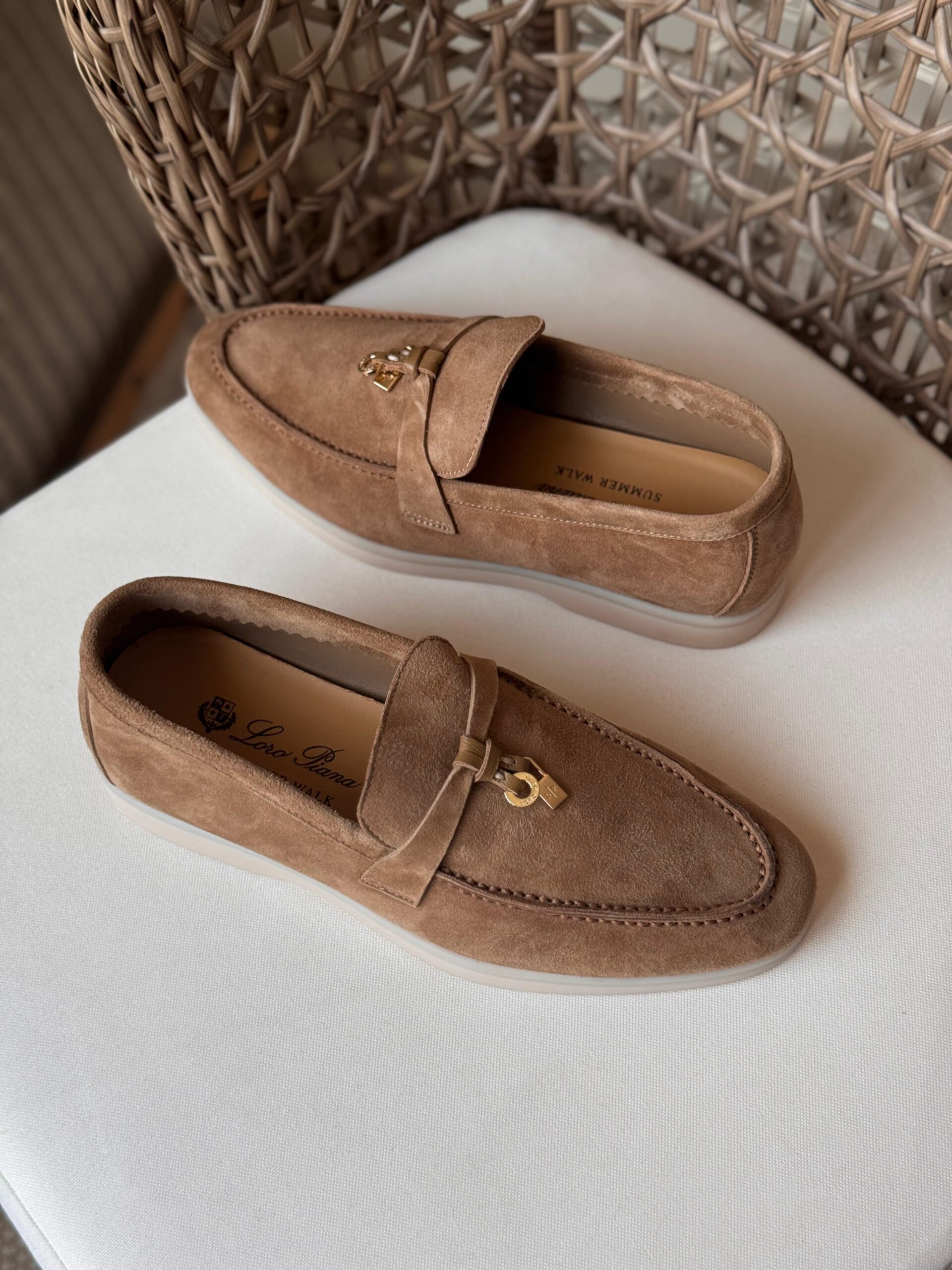 Loro Piana Summer Charms Walk Suede Loafers - Image 3