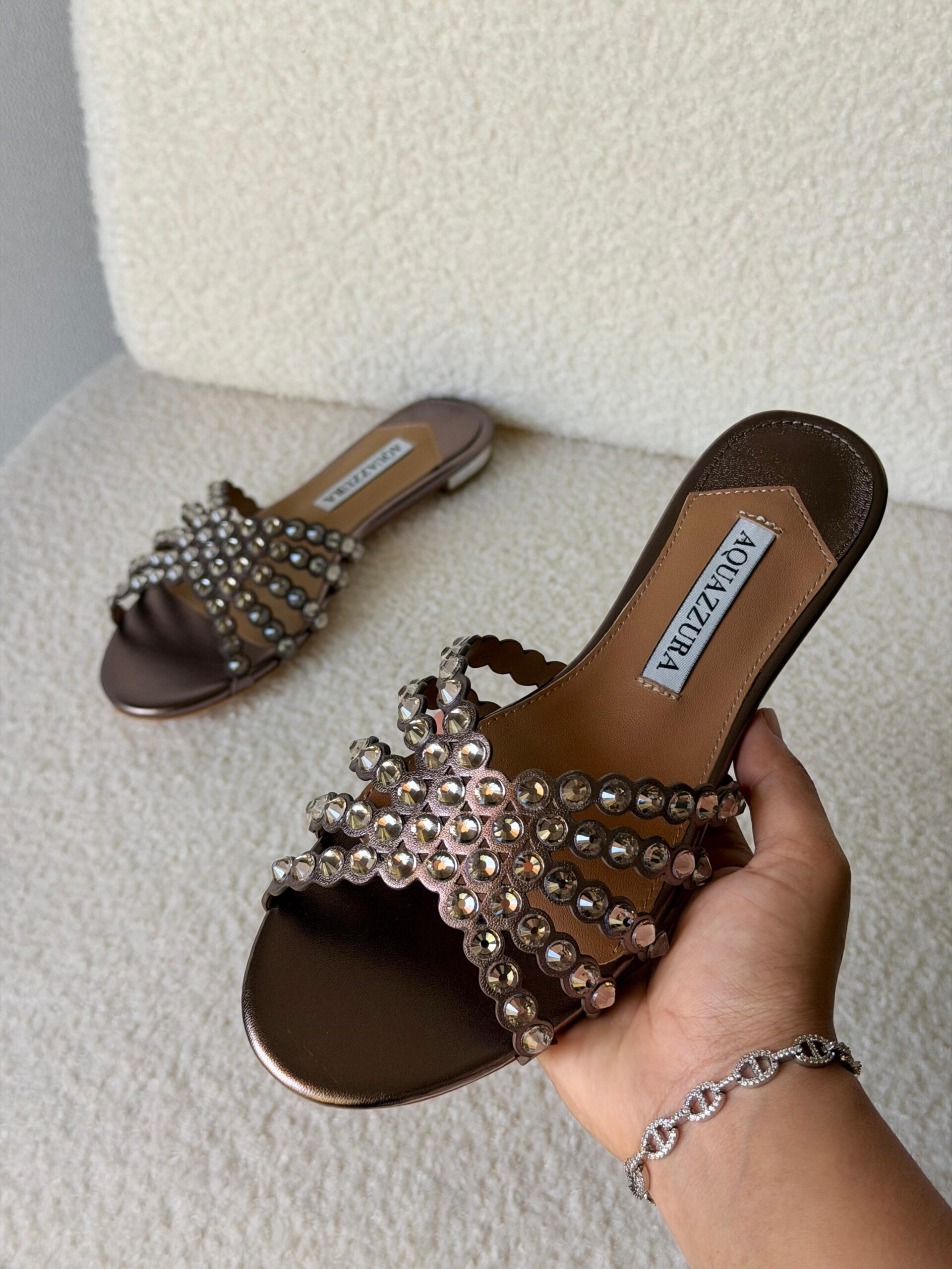 Aquazzura Tequila Crystal Sandals - Image 10