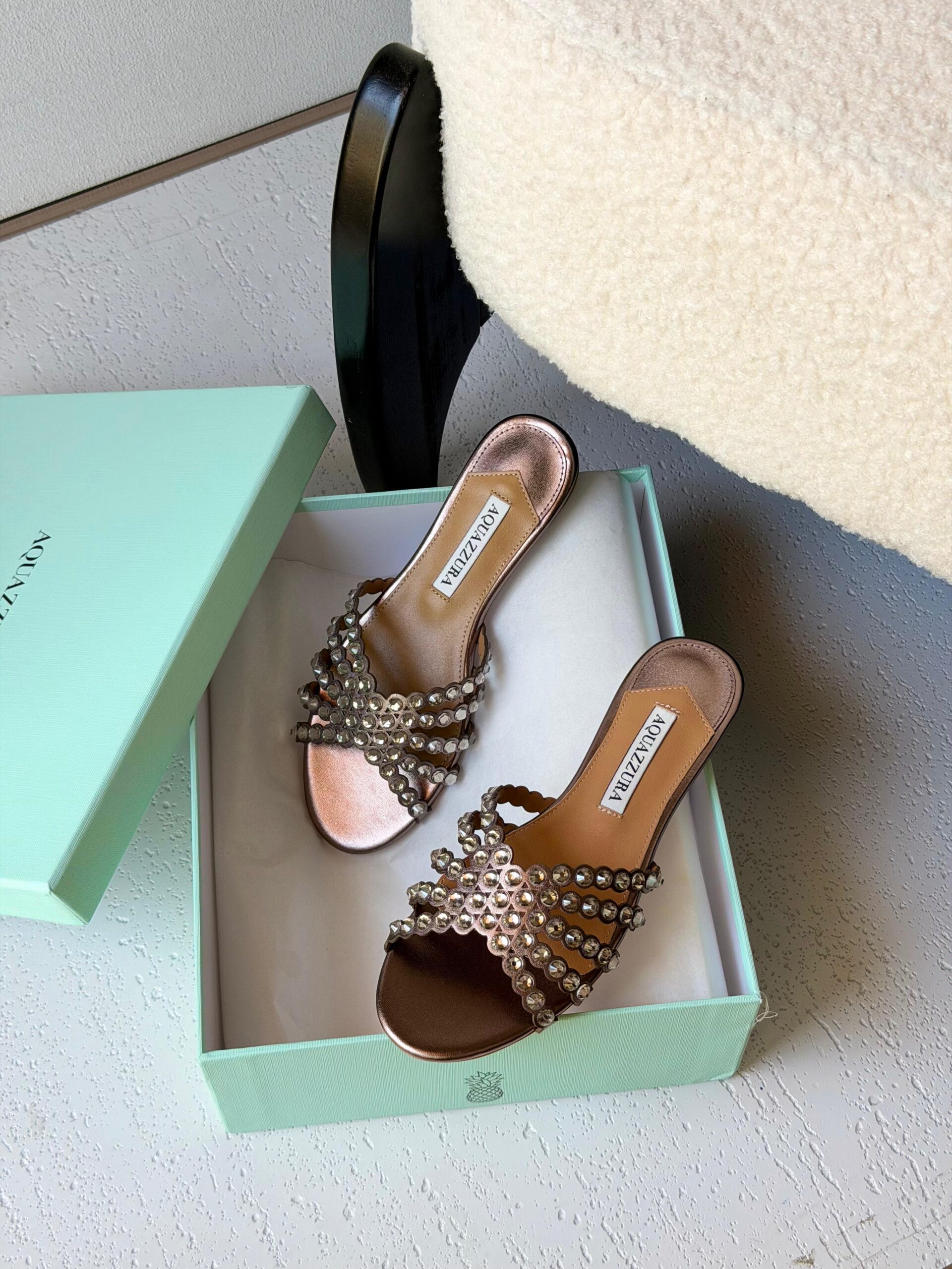Aquazzura Tequila Crystal Sandals - Image 9