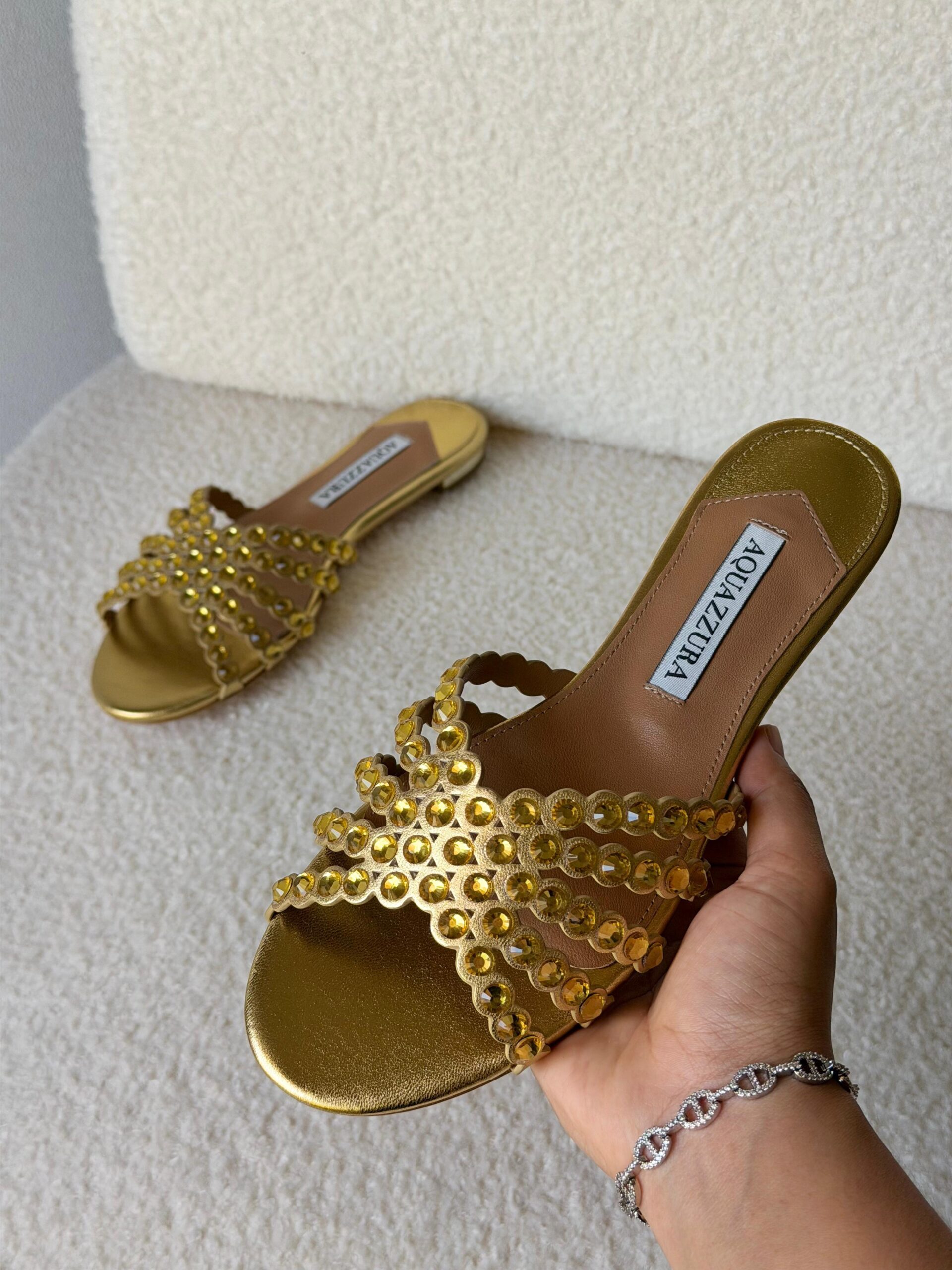Aquazzura Tequila Crystal Sandals - Image 2