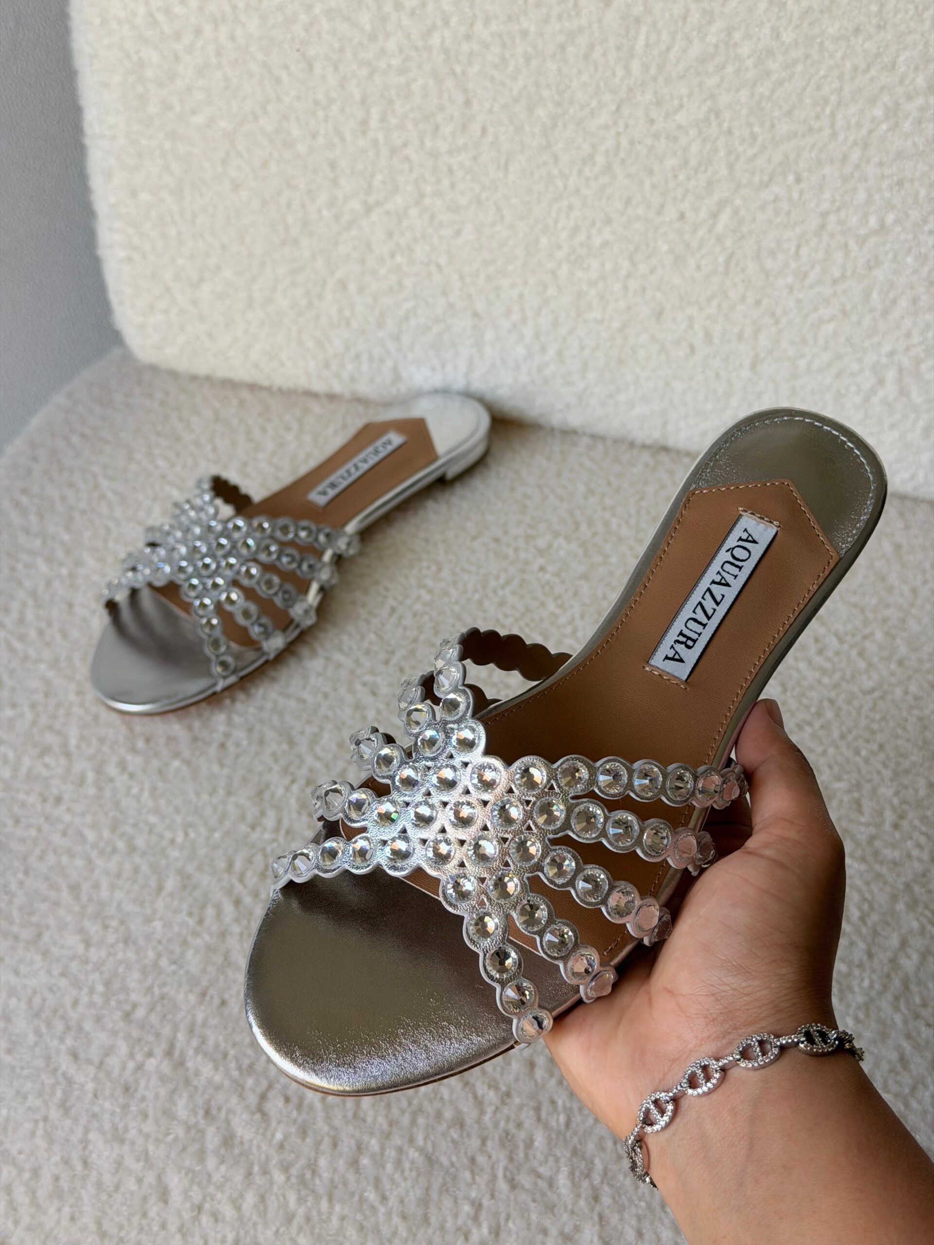 Aquazzura Tequila Crystal Sandals - Image 5