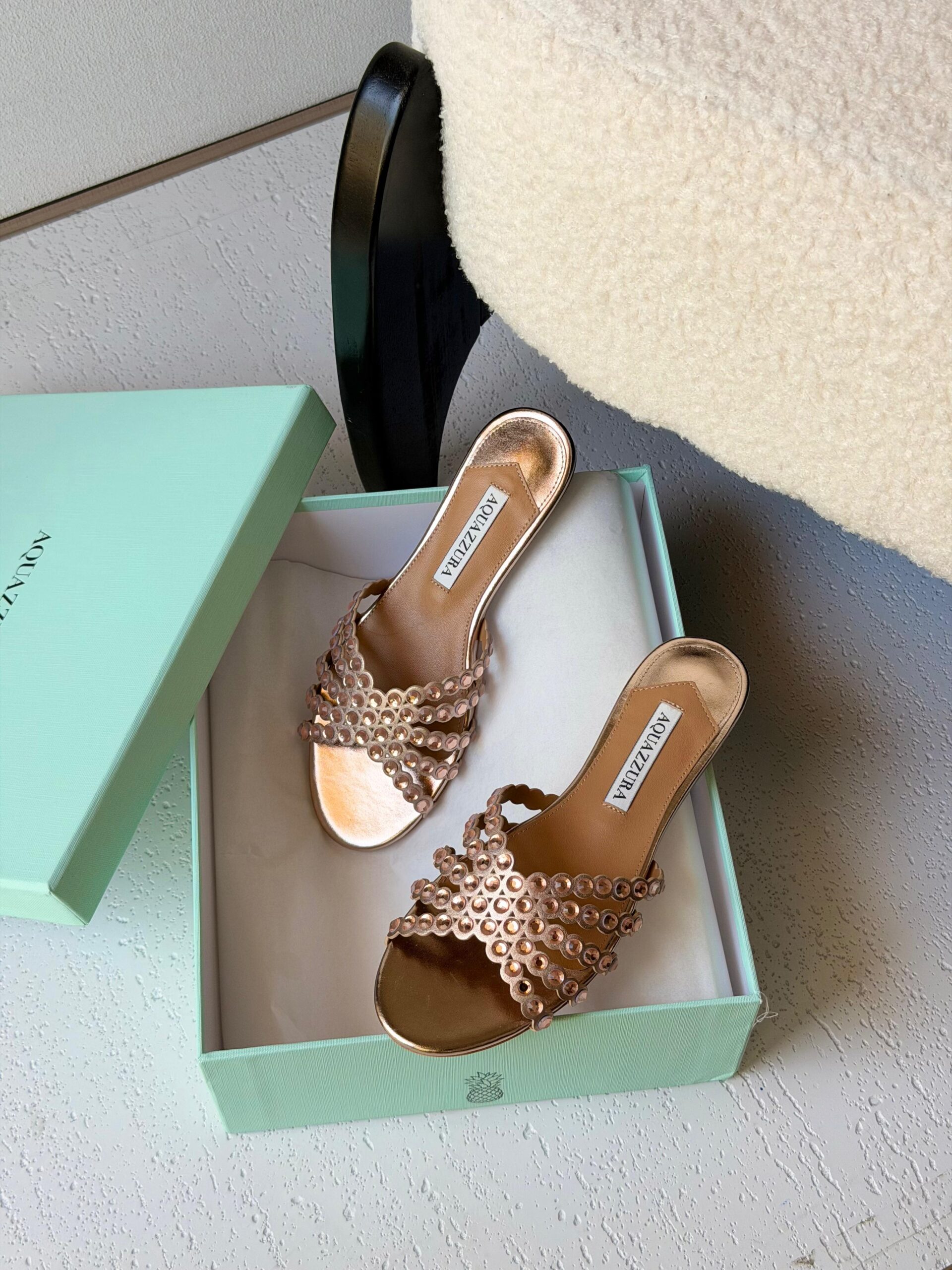 Aquazzura Tequila Crystal Sandals - Image 3
